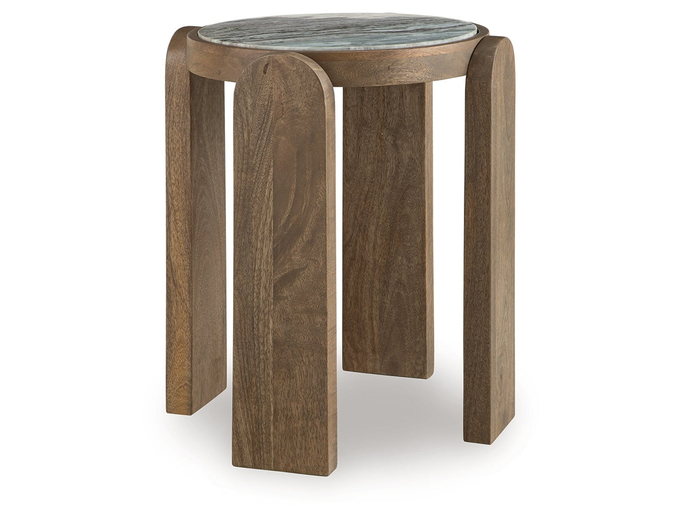 Gavrilley Gray/White/Brown Accent Table- Viva Furn