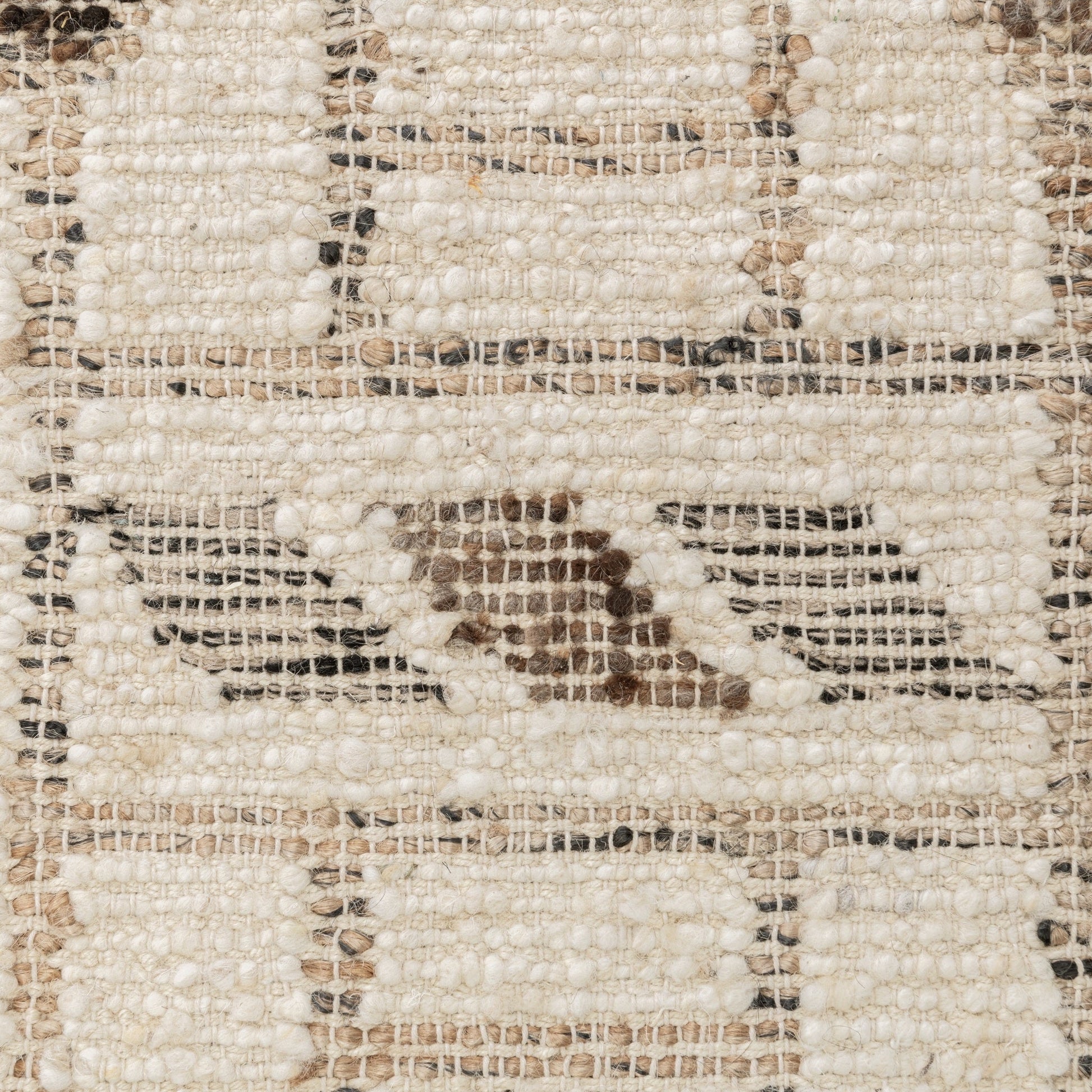 Gazi Ivory/Brown Multi Rug - Ornate Home