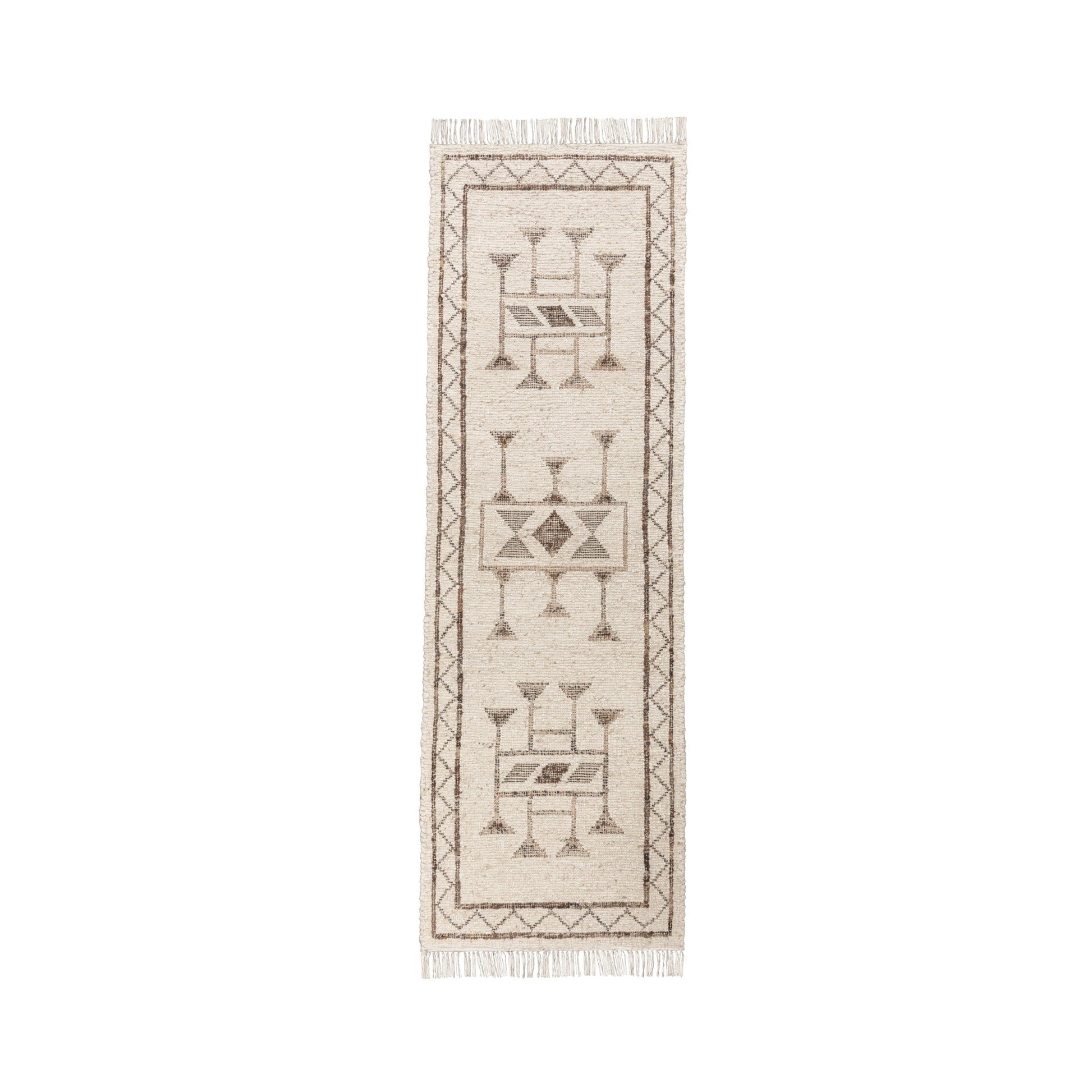 Gazi Ivory/Brown Multi Rug - Ornate Home