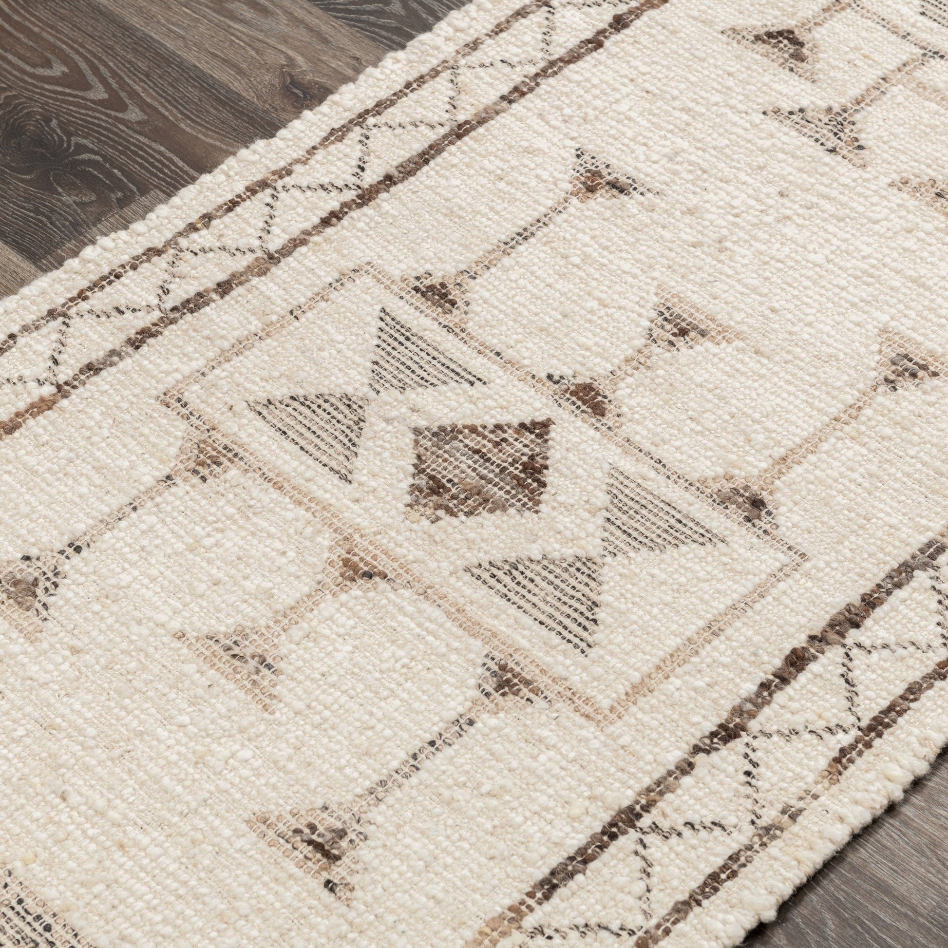 Gazi Ivory/Brown Multi Rug - Ornate Home