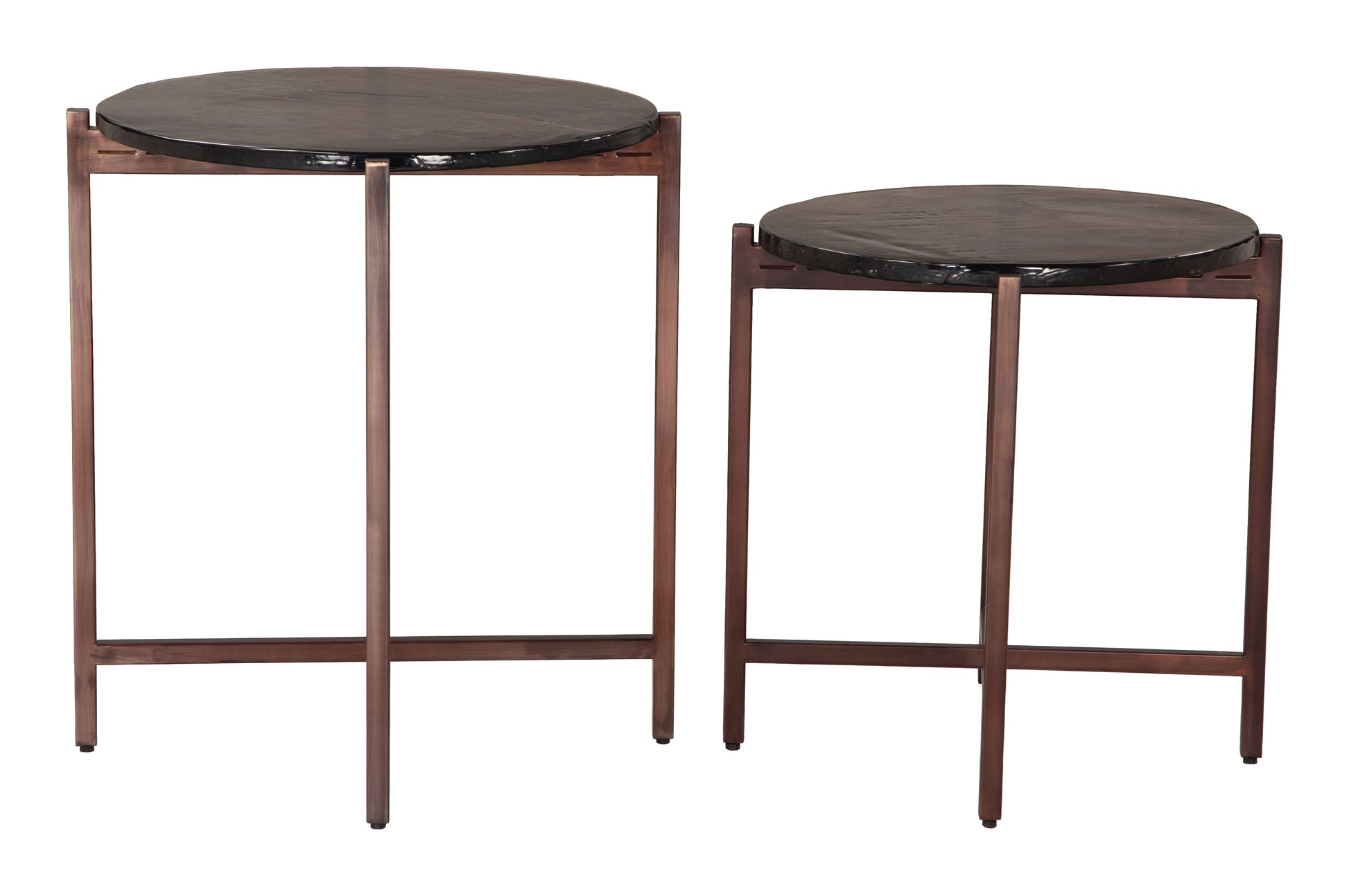 Gema Bronze Coffee Table Set (2-Piece) - Ornate Home