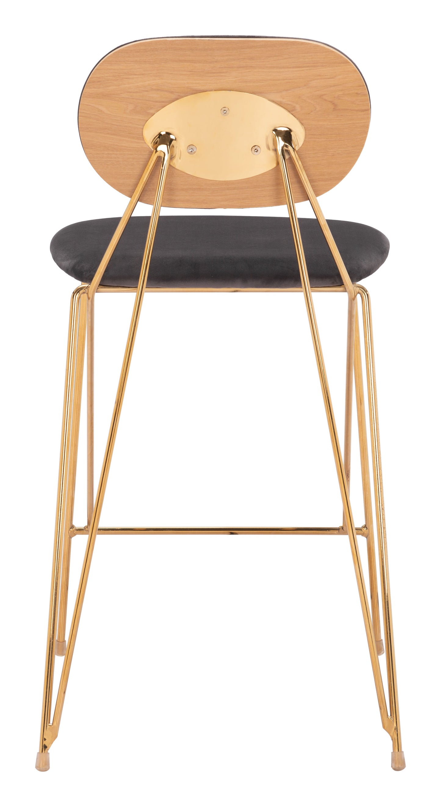 Georges Gray & Gold Counter Stool (Set of 2) - Ornate Home
