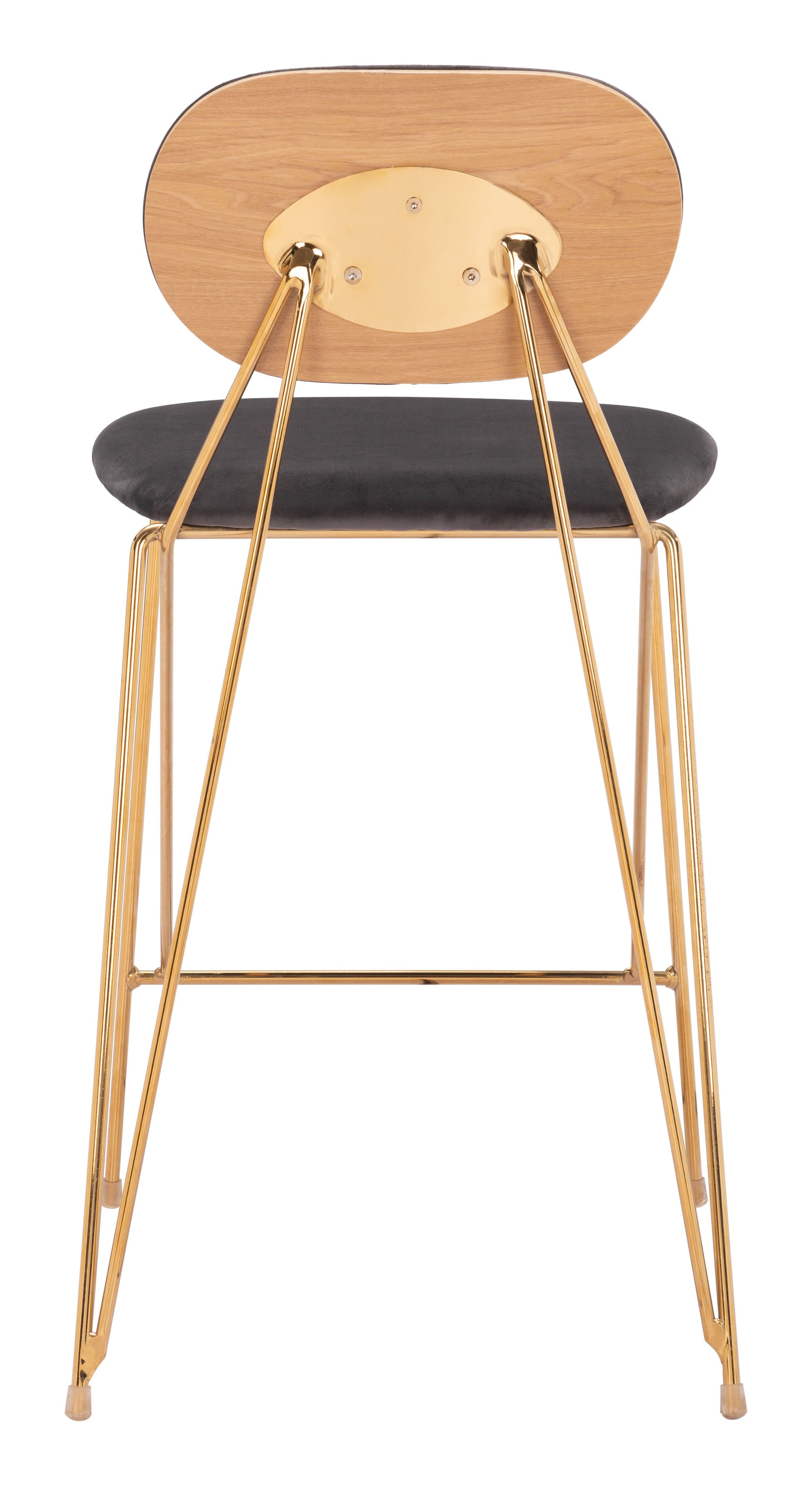 Georges Gray & Gold Counter Stool (Set of 2) - Ornate Home
