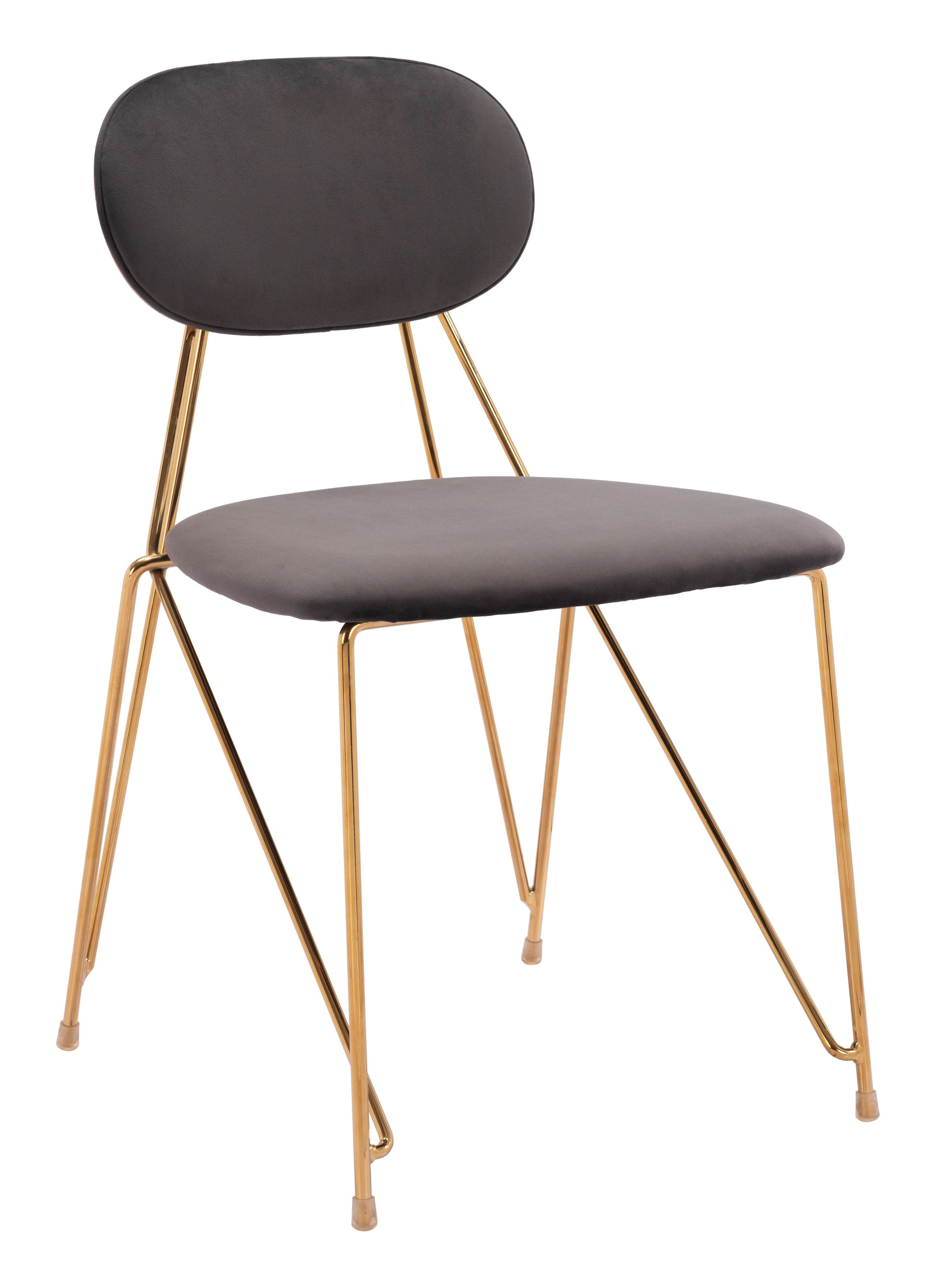 Georges Gray & Gold Dining Chair (Set of 2) - Ornate Home