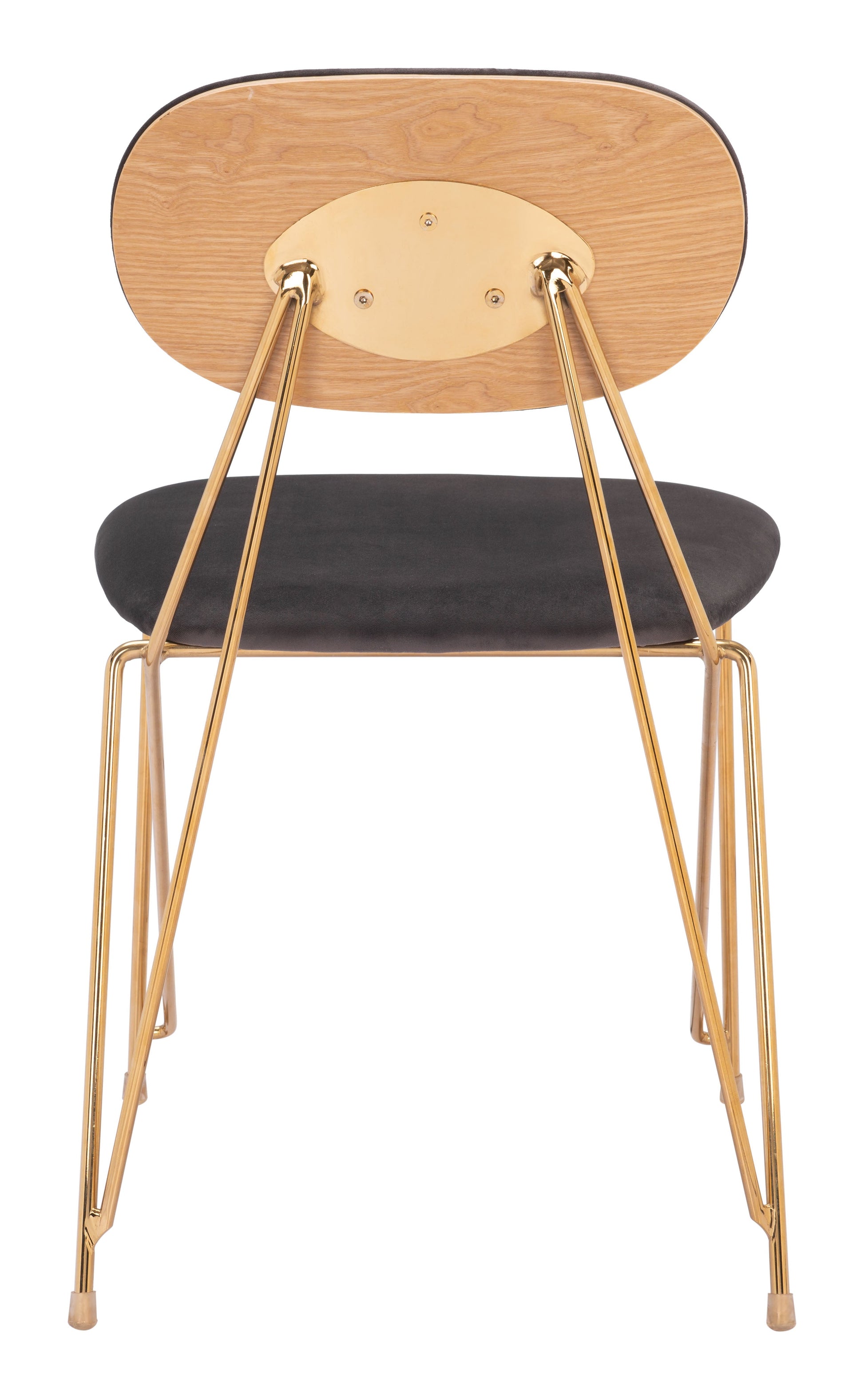 Georges Gray & Gold Dining Chair (Set of 2) - Ornate Home