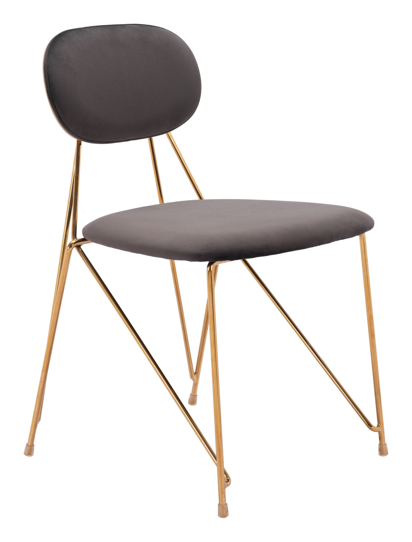Georges Gray & Gold Dining Chair (Set of 2) - Ornate Home