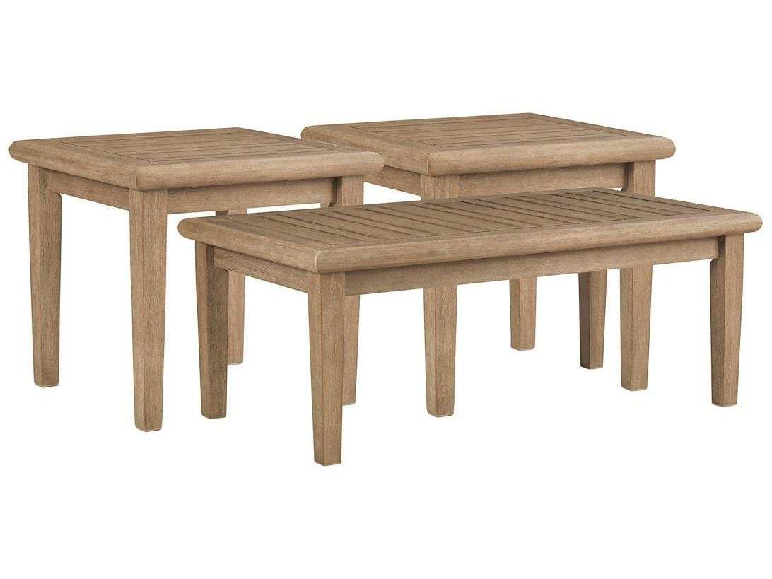 Gerianne Outdoor Occasional Table Set / 3pc - Ornate Home