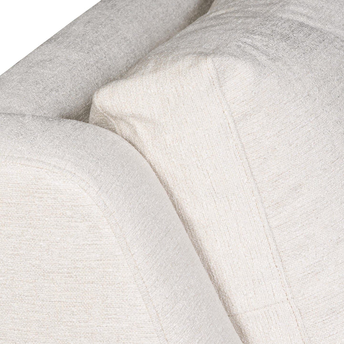 Germain White/Cream Fabric Chair - Ornate Home