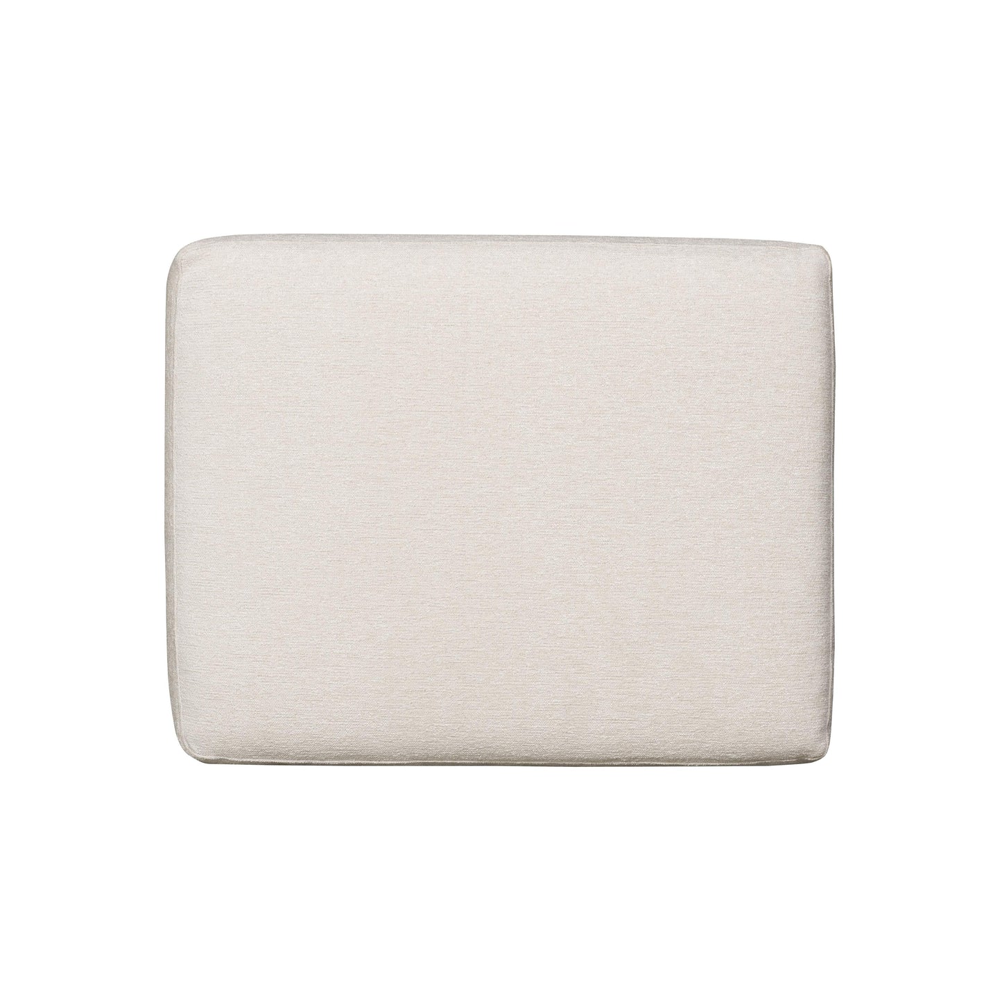 Germain White/Cream Fabric Ottoman - Ornate Home