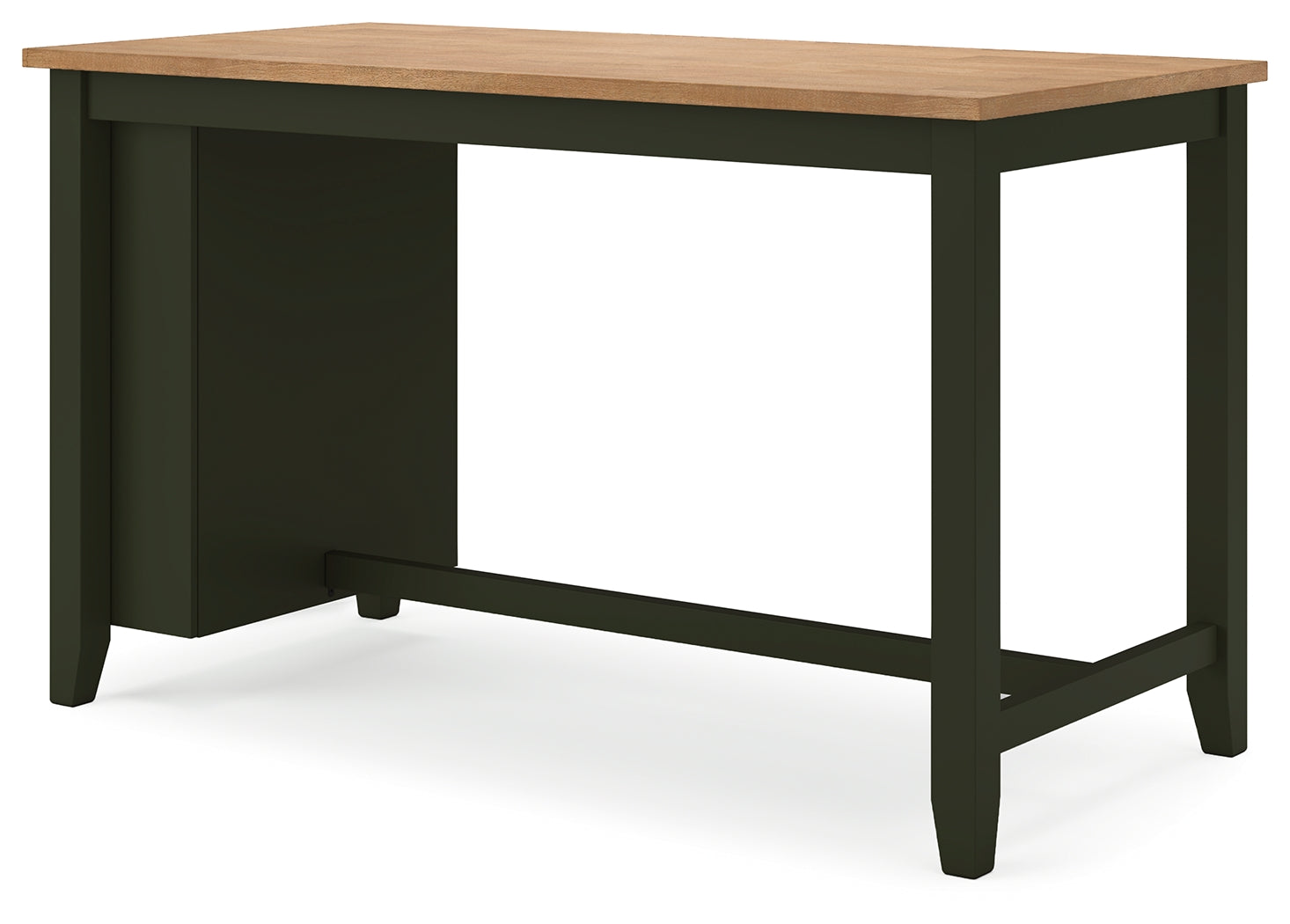Gesthaven Natural/Green Counter Height Dining Table w/2 Barstools- Viva Furn