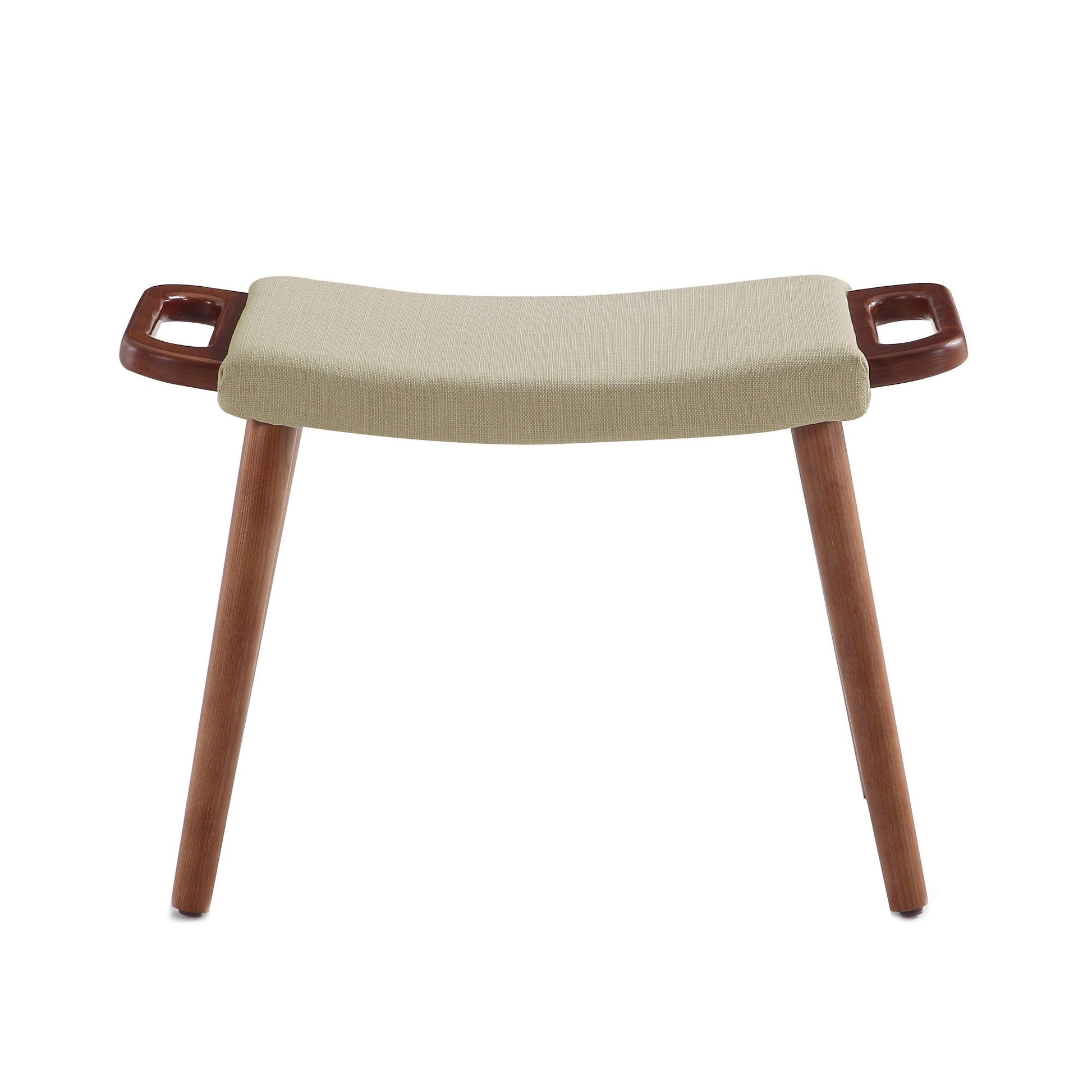 Geta Ottoman in Barley and Antique Walnut - Ornate Home