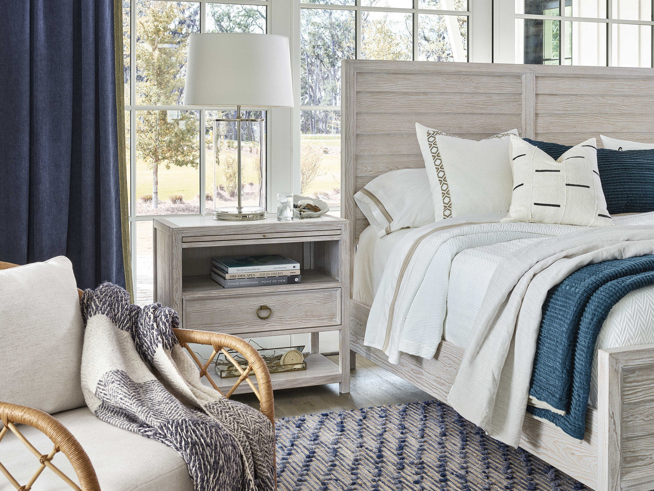 Getaway Sea Oat Drawer Nightstand - Ornate Home