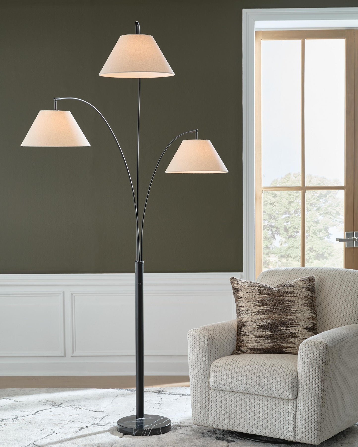 Gibbswellner Black Arc Lamp- Viva Furn