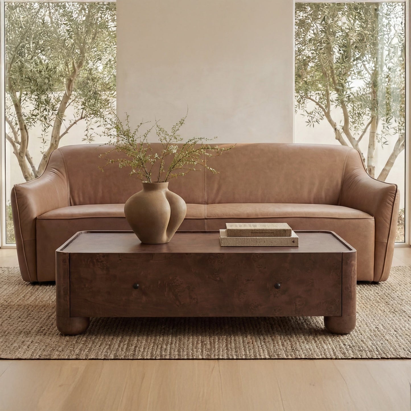 Gibson Burl Coffee Table - Ornate Home
