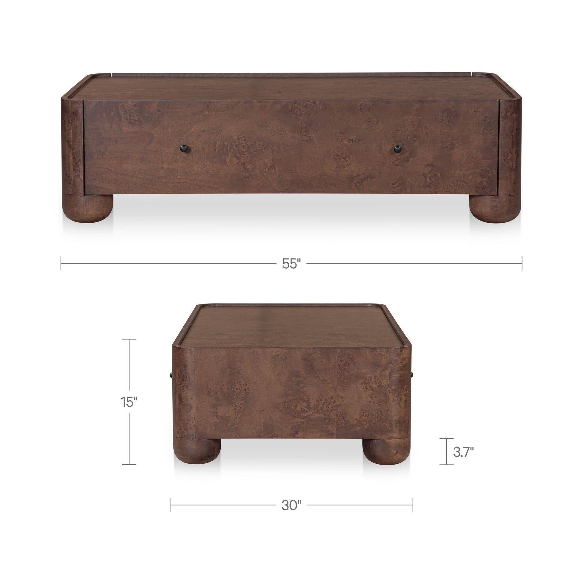 Gibson Burl Coffee Table - Ornate Home