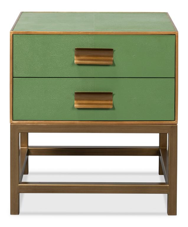 Gideon Green Side Table - Ornate Home