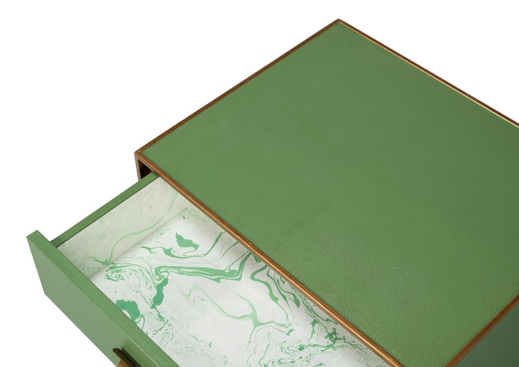 Gideon Green Side Table - Ornate Home