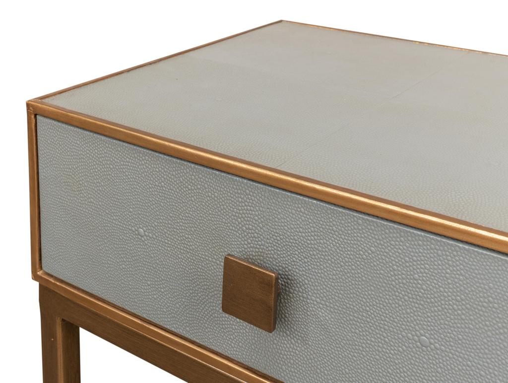Gillian Grey One Drawer Nightstand - Ornate Home