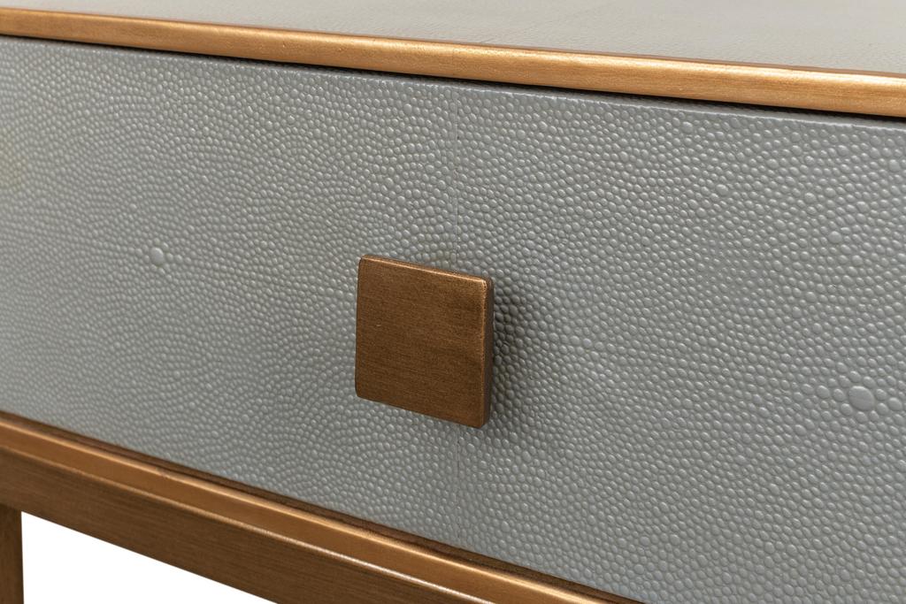 Gillian Grey One Drawer Nightstand - Ornate Home