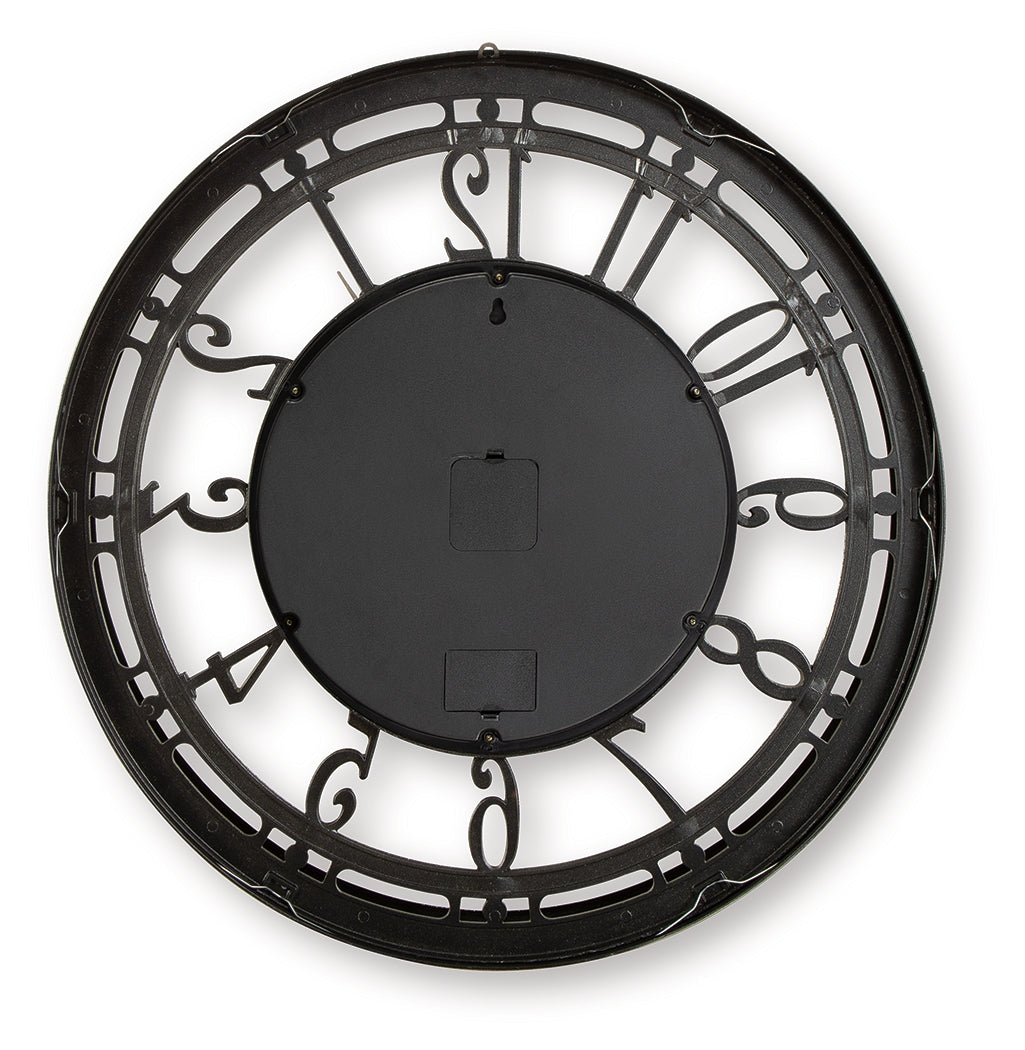 Gilover Champagne Finish Wall Clock- Viva Furn