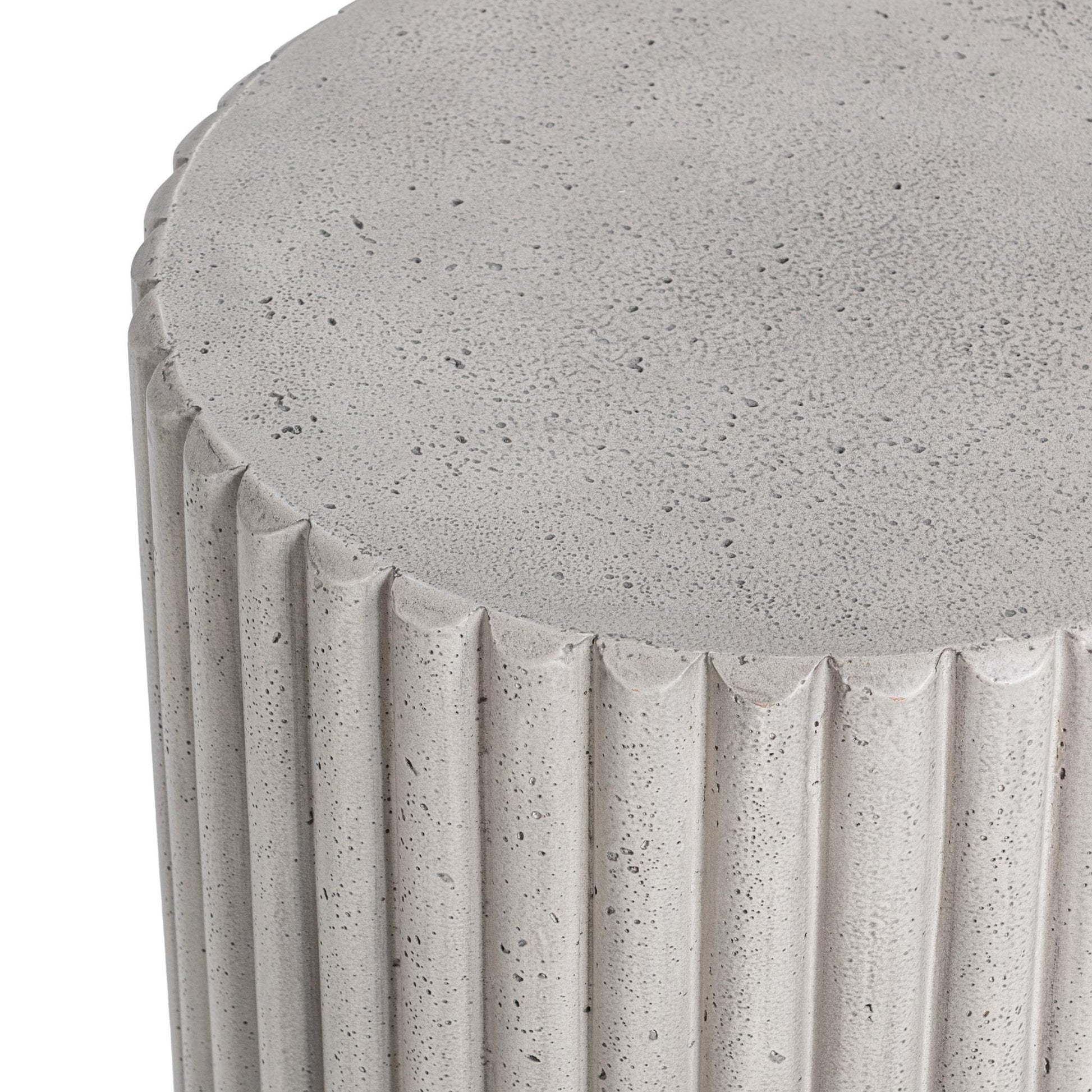 Givens Light Gray Outdoor Accent Table - Ornate Home