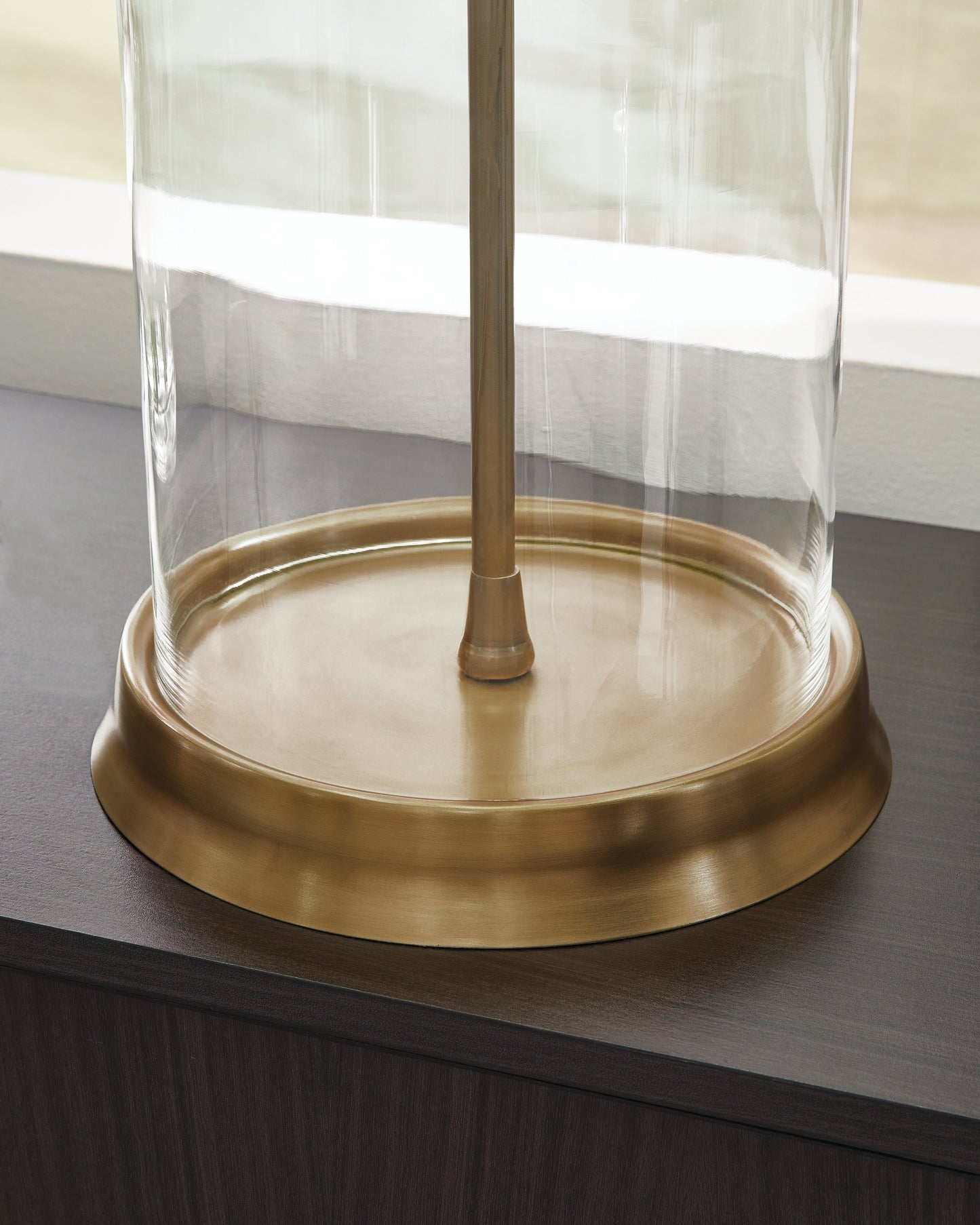 Gizeh Clear/Gold Table Lamp- Viva Furn