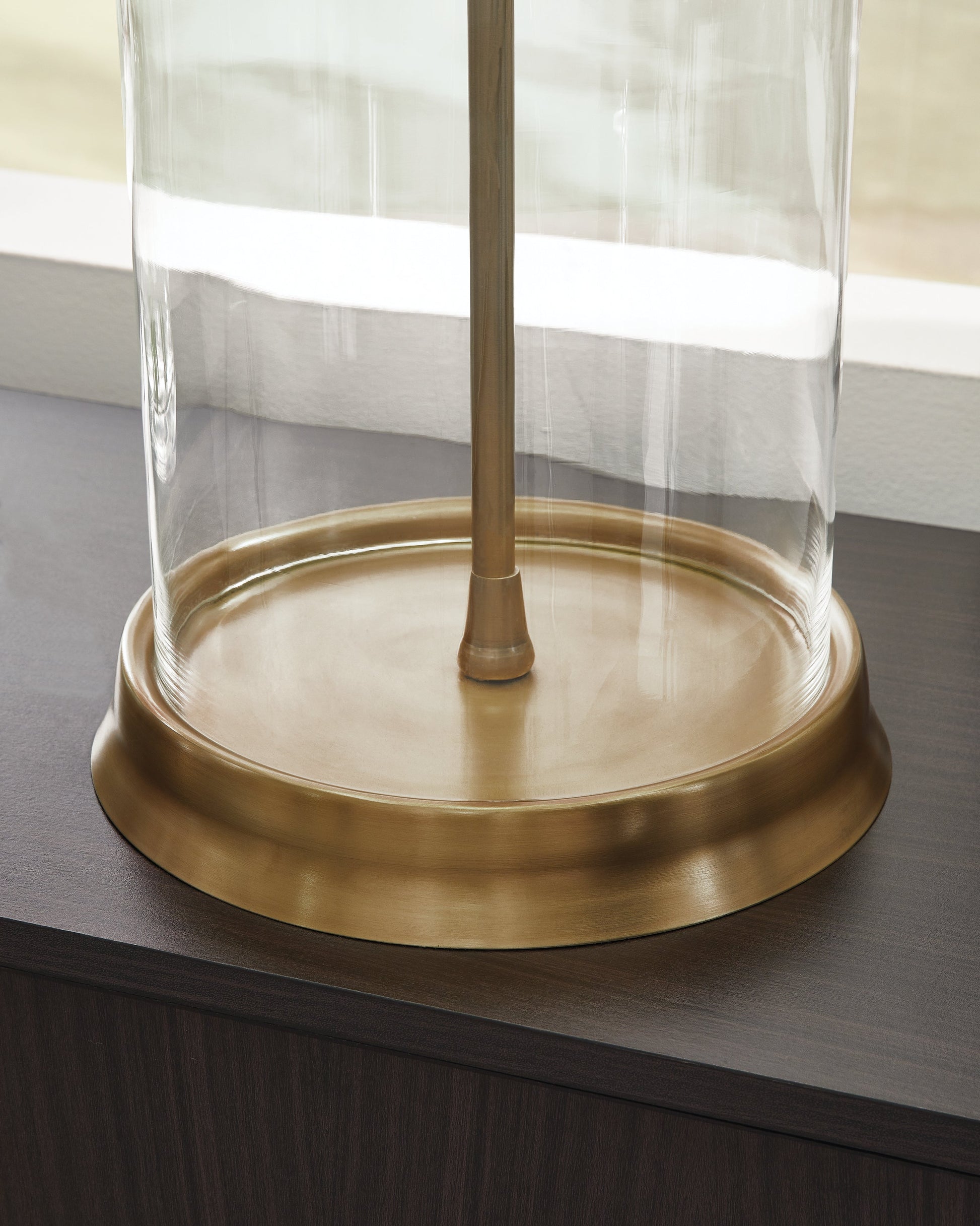 Gizeh Clear/Gold Table Lamp- Viva Furn