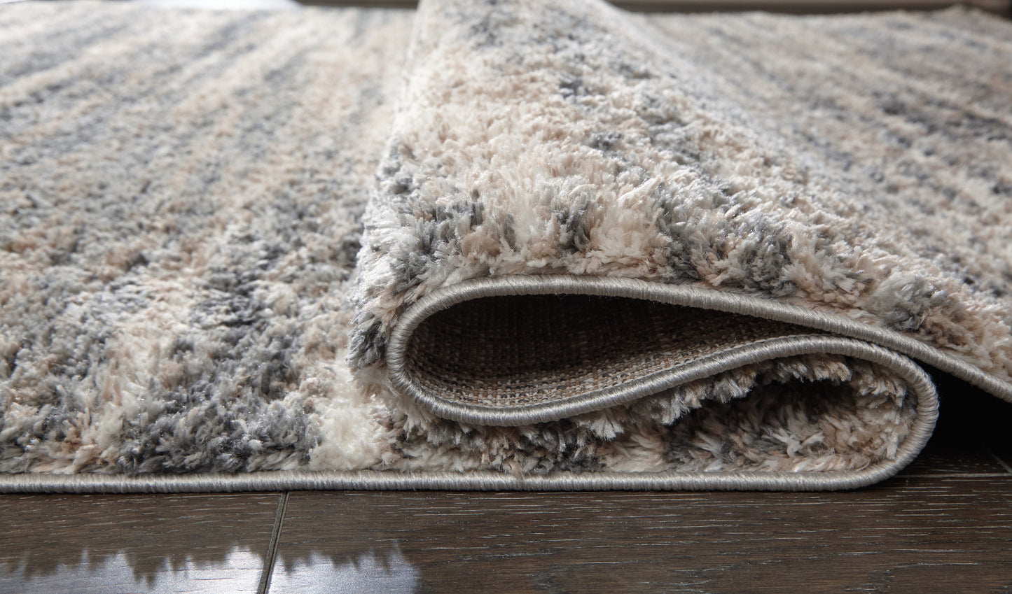 Gizela Ivory/Beige/Gray Large Rug- Viva Furn