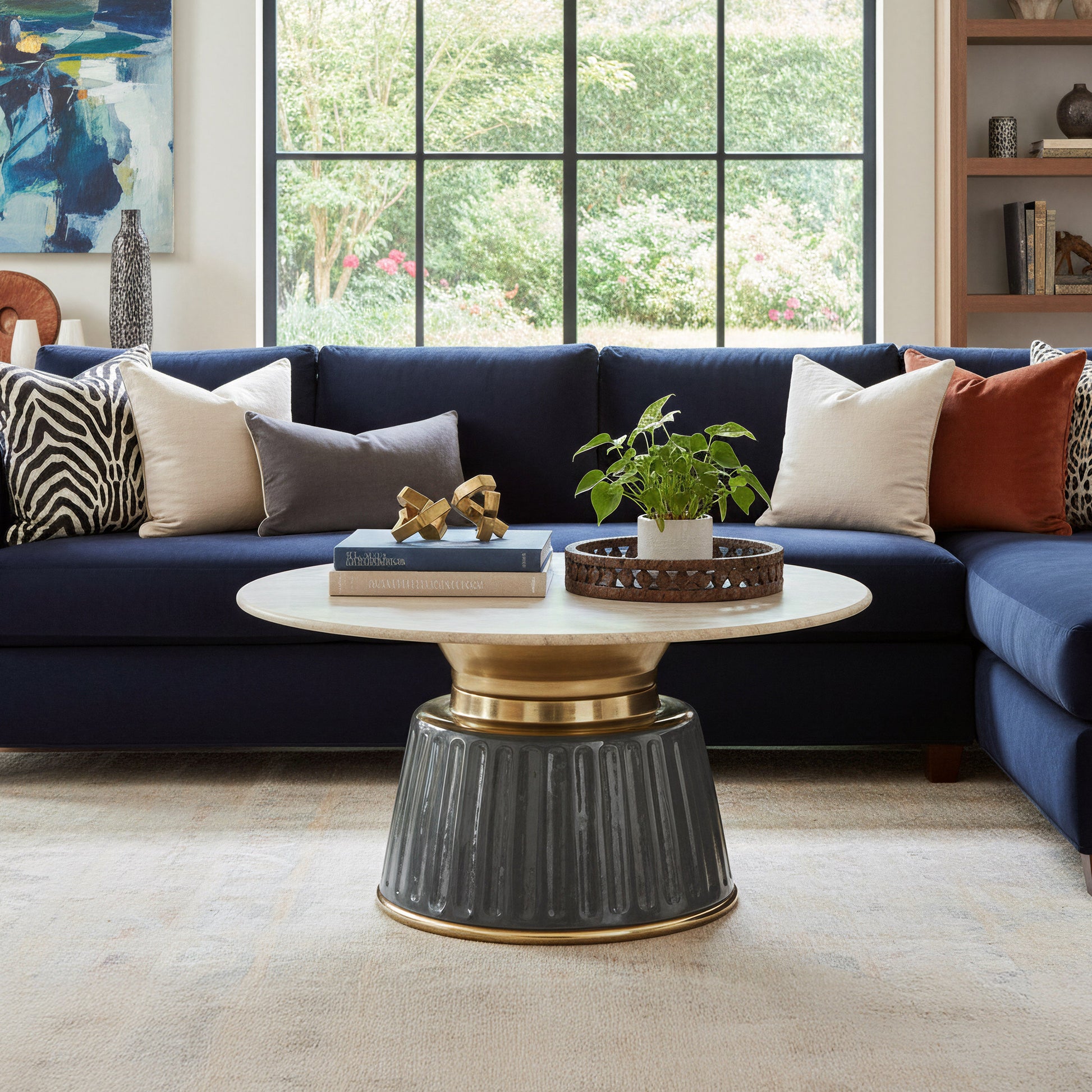 Glasa Multicolor Coffee Table - Ornate Home