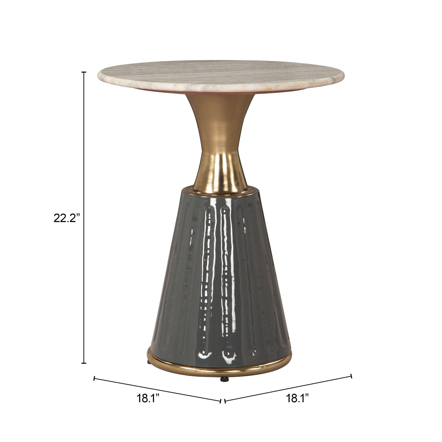 Glasa Multicolor Side Table - Ornate Home