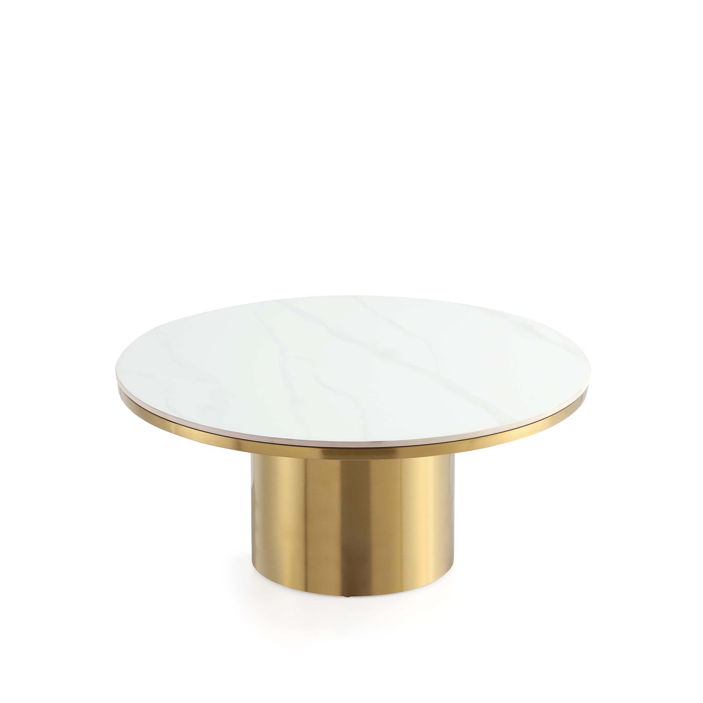 Glenn Coffee Table and End Table in Gold (set of 2) - Ornate Home