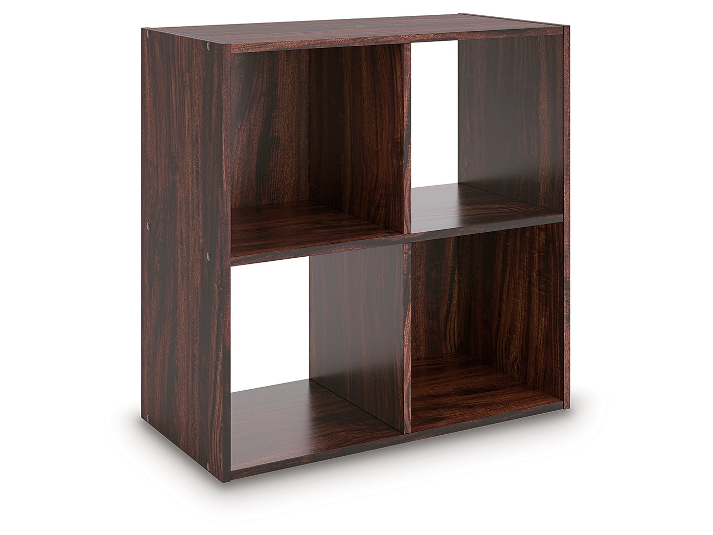 Glosmount Cherry/Light Brown Four Cube Organizer- Viva Furn