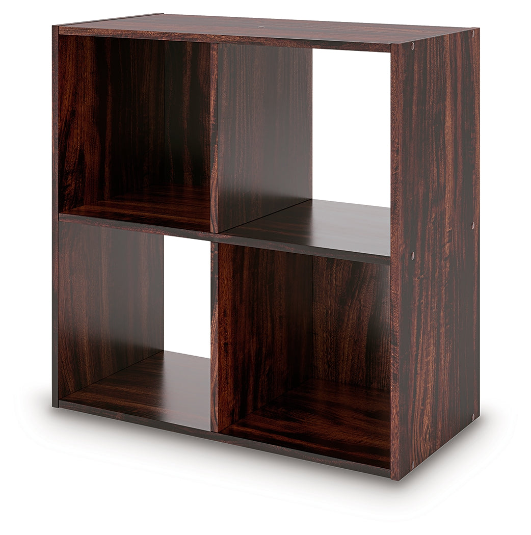 Glosmount Cherry/Light Brown Four Cube Organizer- Viva Furn