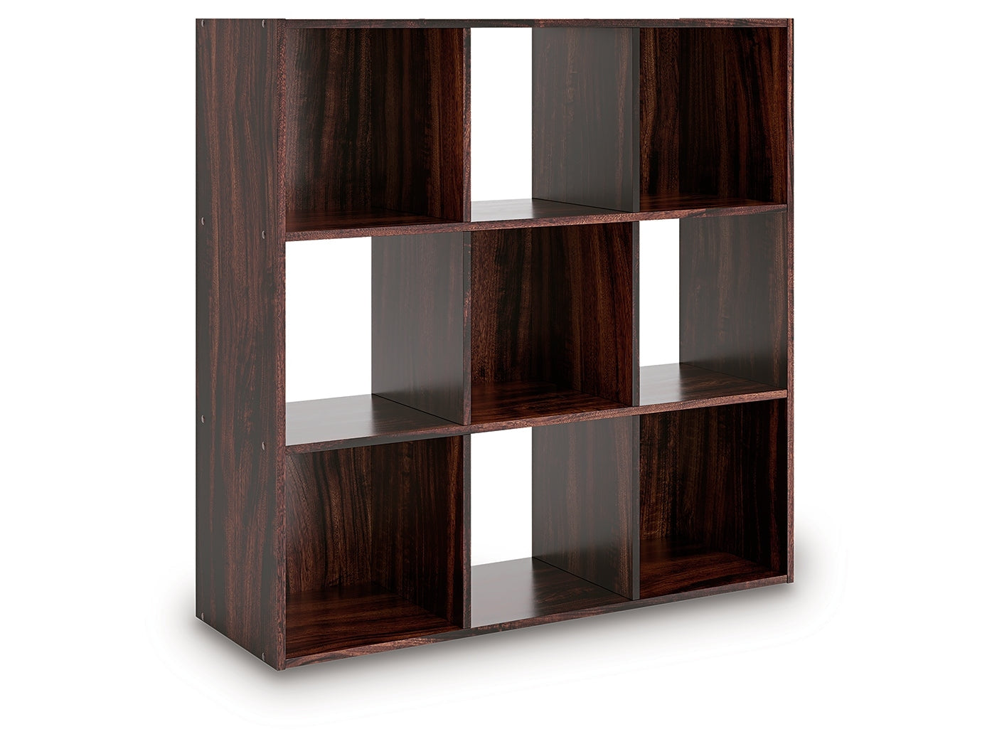 Glosmount Cherry/Light Brown Nine Cube Organizer- Viva Furn