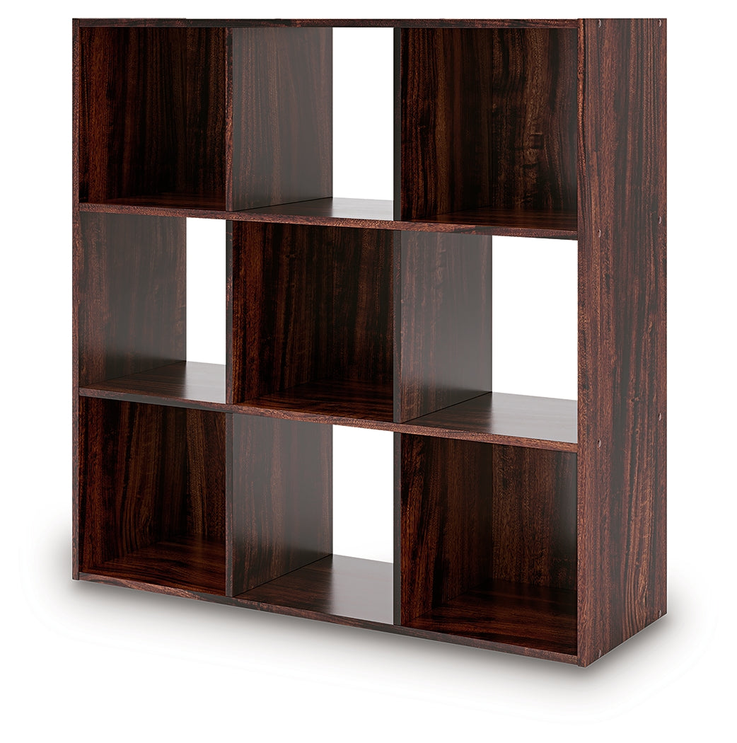 Glosmount Cherry/Light Brown Nine Cube Organizer- Viva Furn