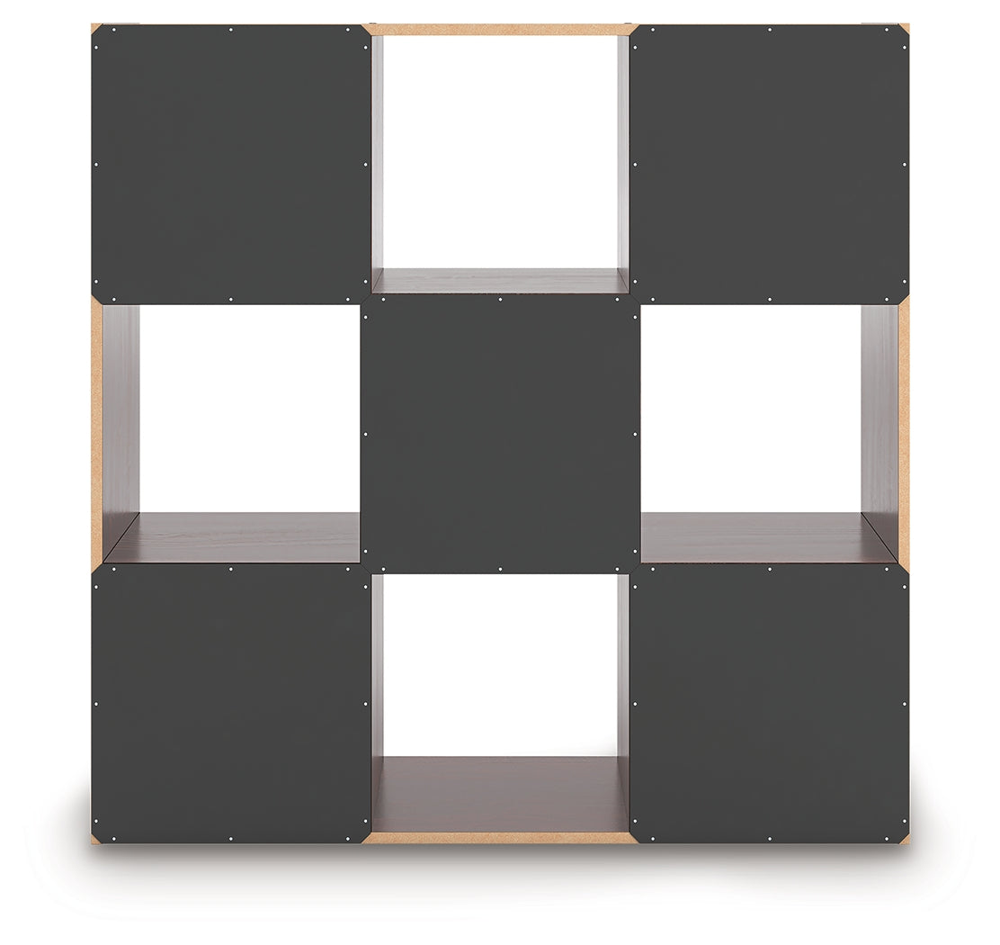 Glosmount Cherry/Light Brown Nine Cube Organizer- Viva Furn