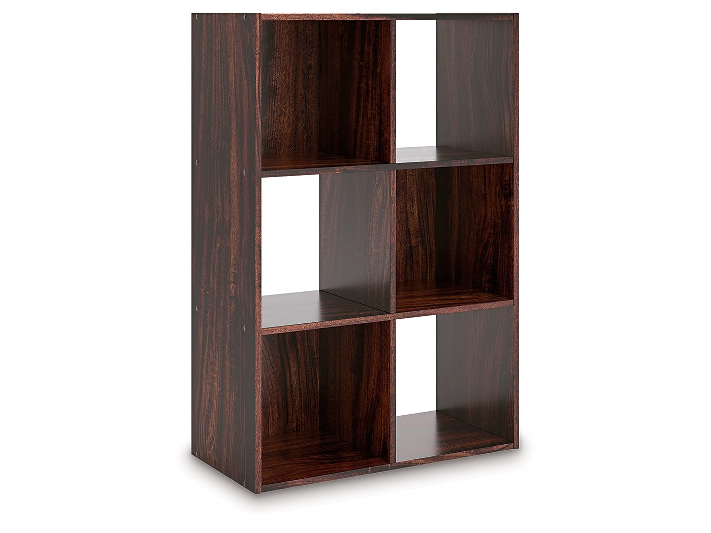 Glosmount Cherry/Light Brown Six Cube Organizer- Viva Furn