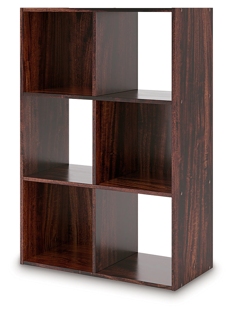 Glosmount Cherry/Light Brown Six Cube Organizer- Viva Furn