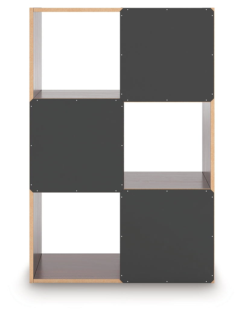 Glosmount Cherry/Light Brown Six Cube Organizer- Viva Furn