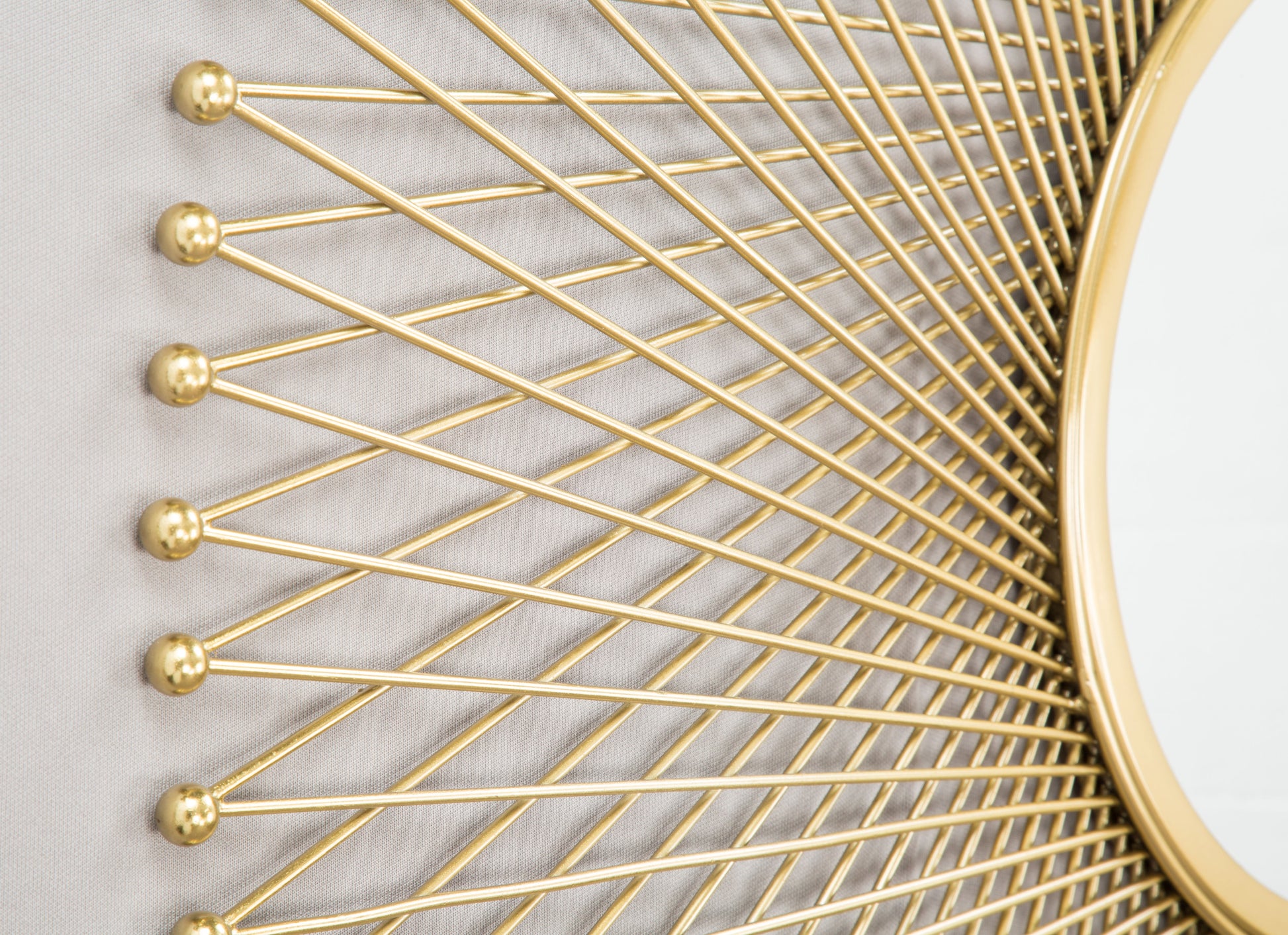 Glow Gold Round Mirror - Ornate Home