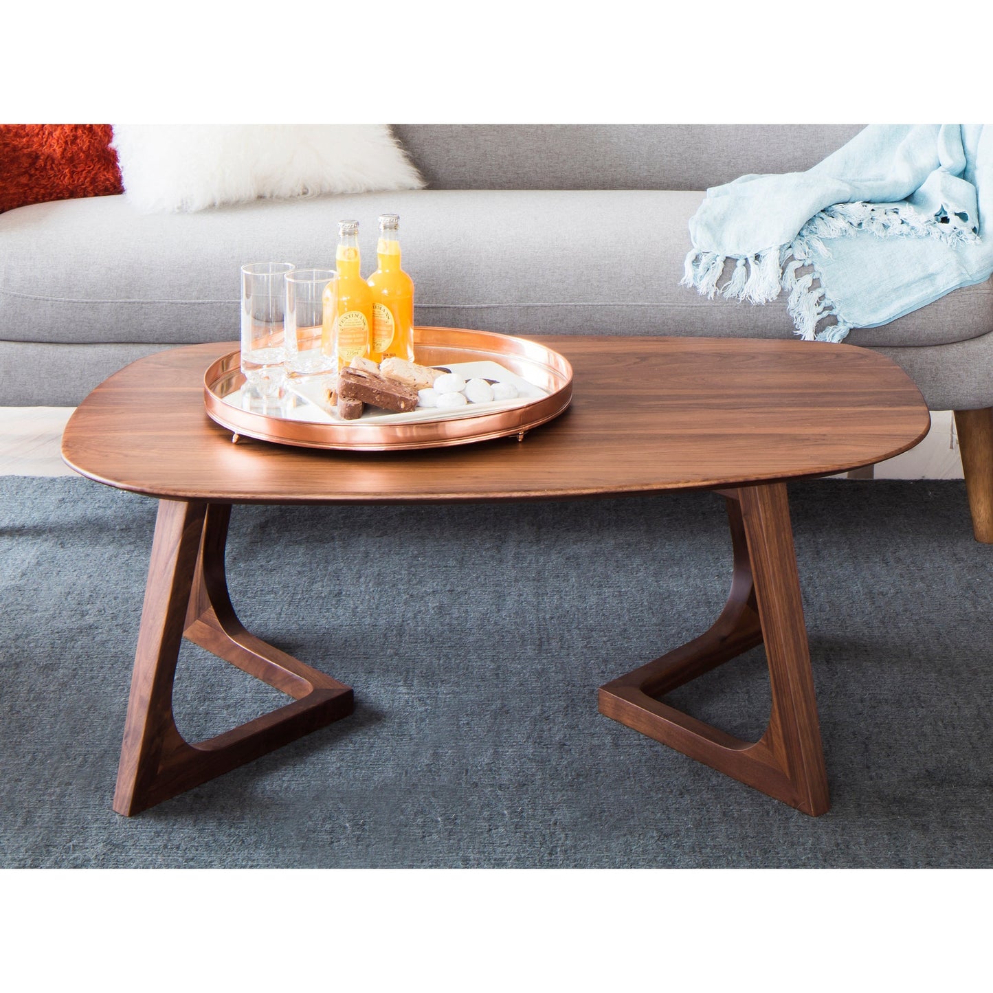Godenza Brown Small Coffee Table - Ornate Home