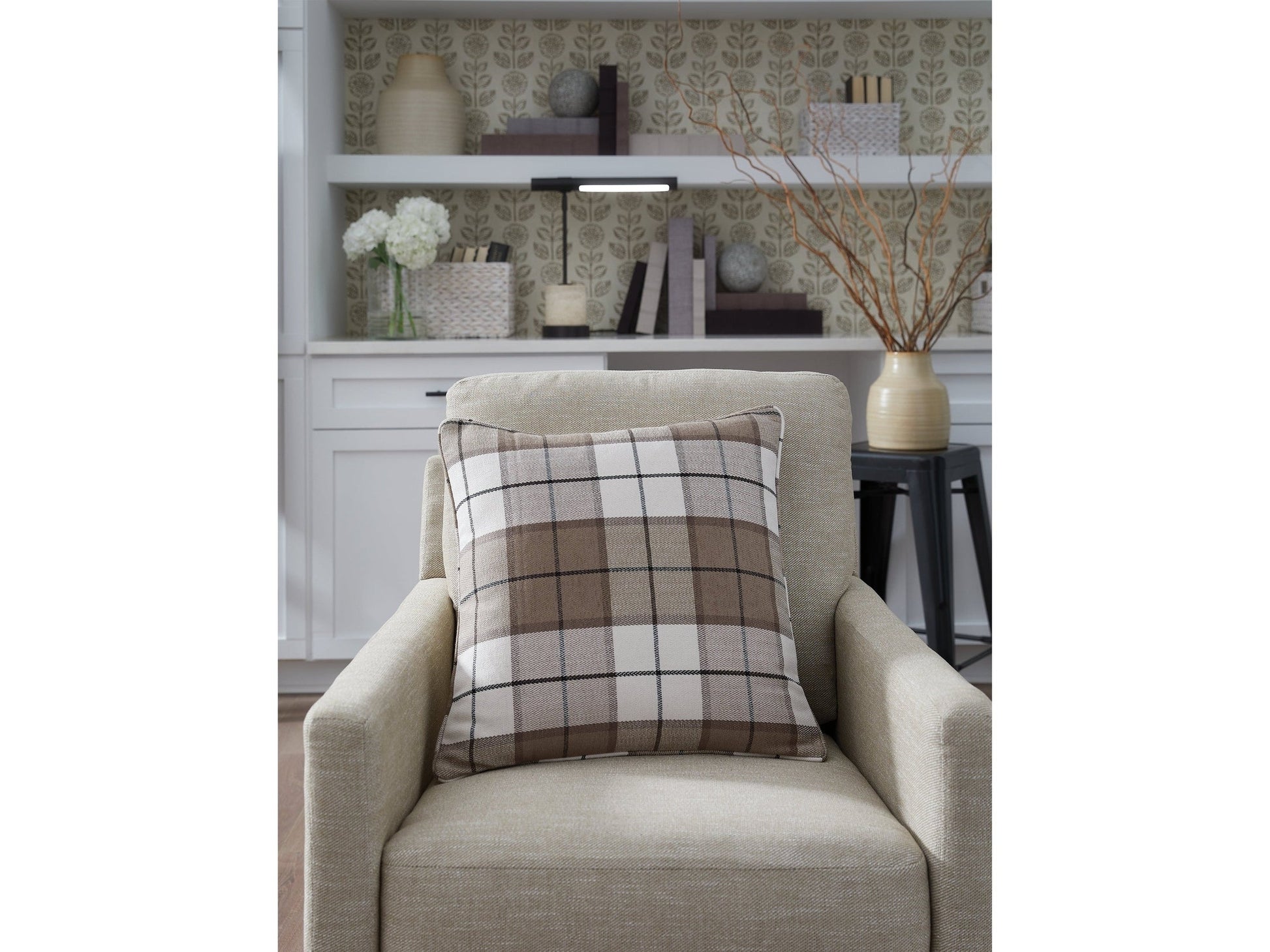 Godricton Brown/Black/Cream Pillow (Set of 4)- Viva Furn