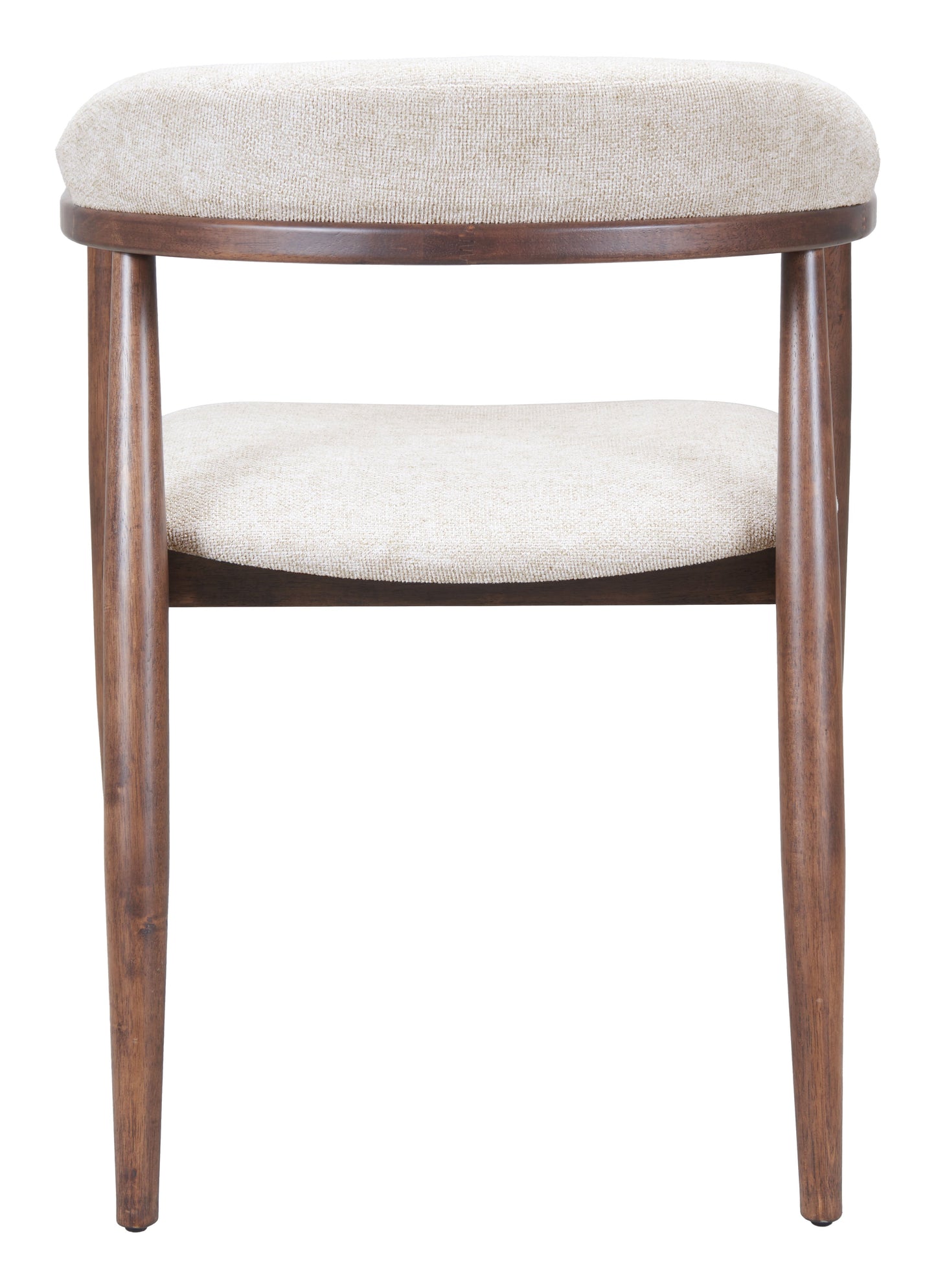 Goka Beige & Walnut Dining Chair - Ornate Home