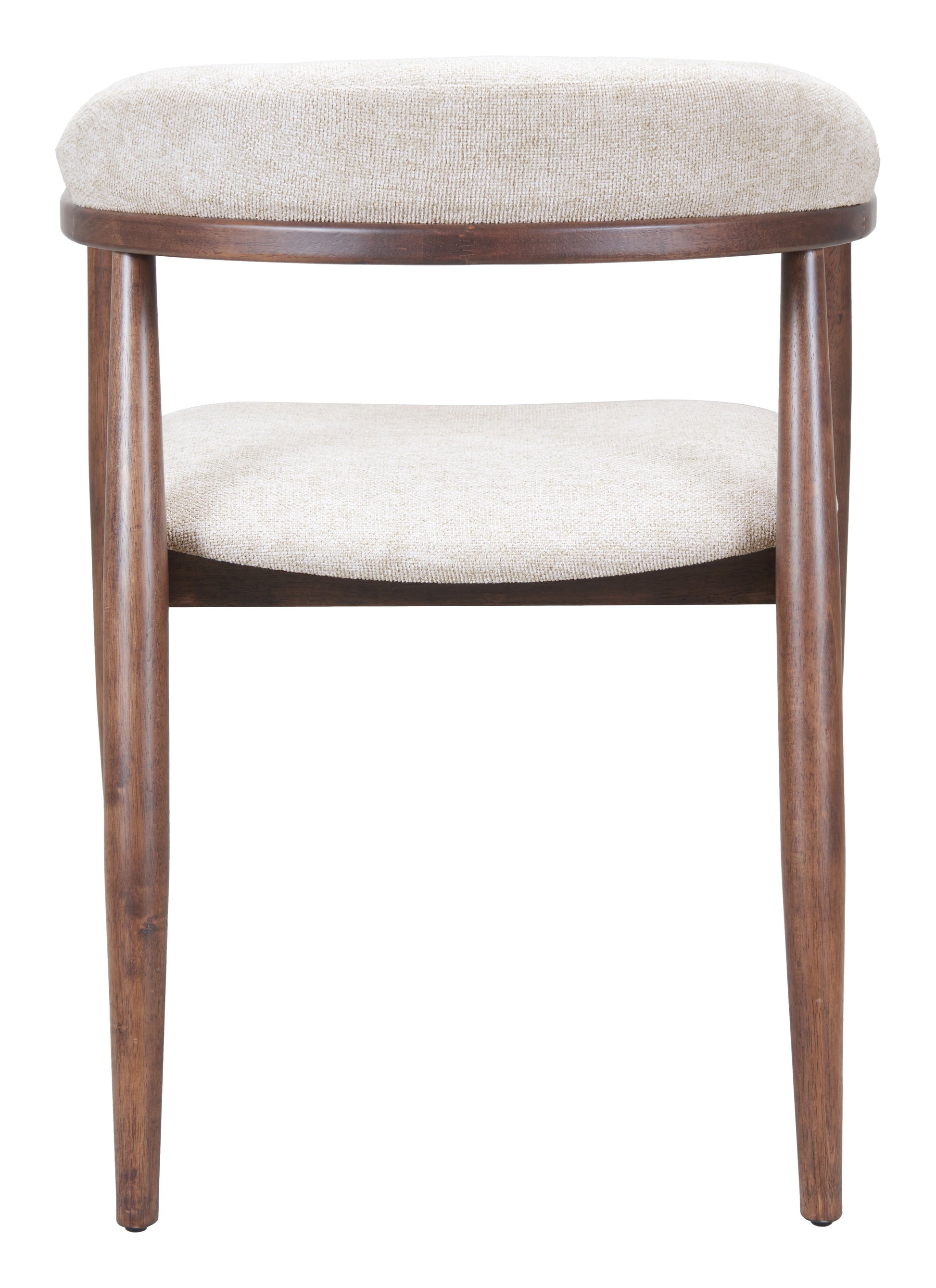 Goka Beige & Walnut Dining Chair - Ornate Home