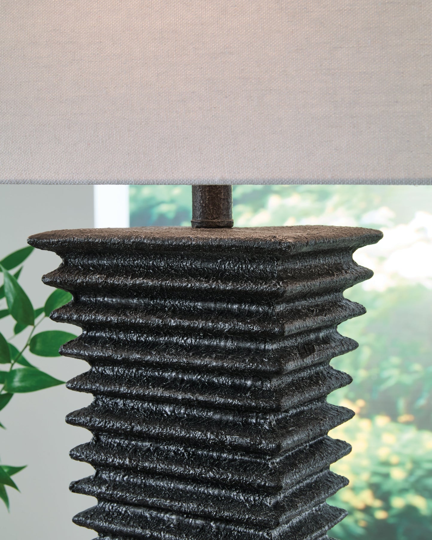 Golzar Black Table Lamp- Viva Furn
