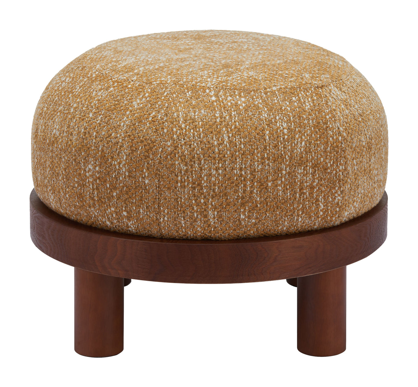 Gome Oat Yellow Ottoman - Ornate Home