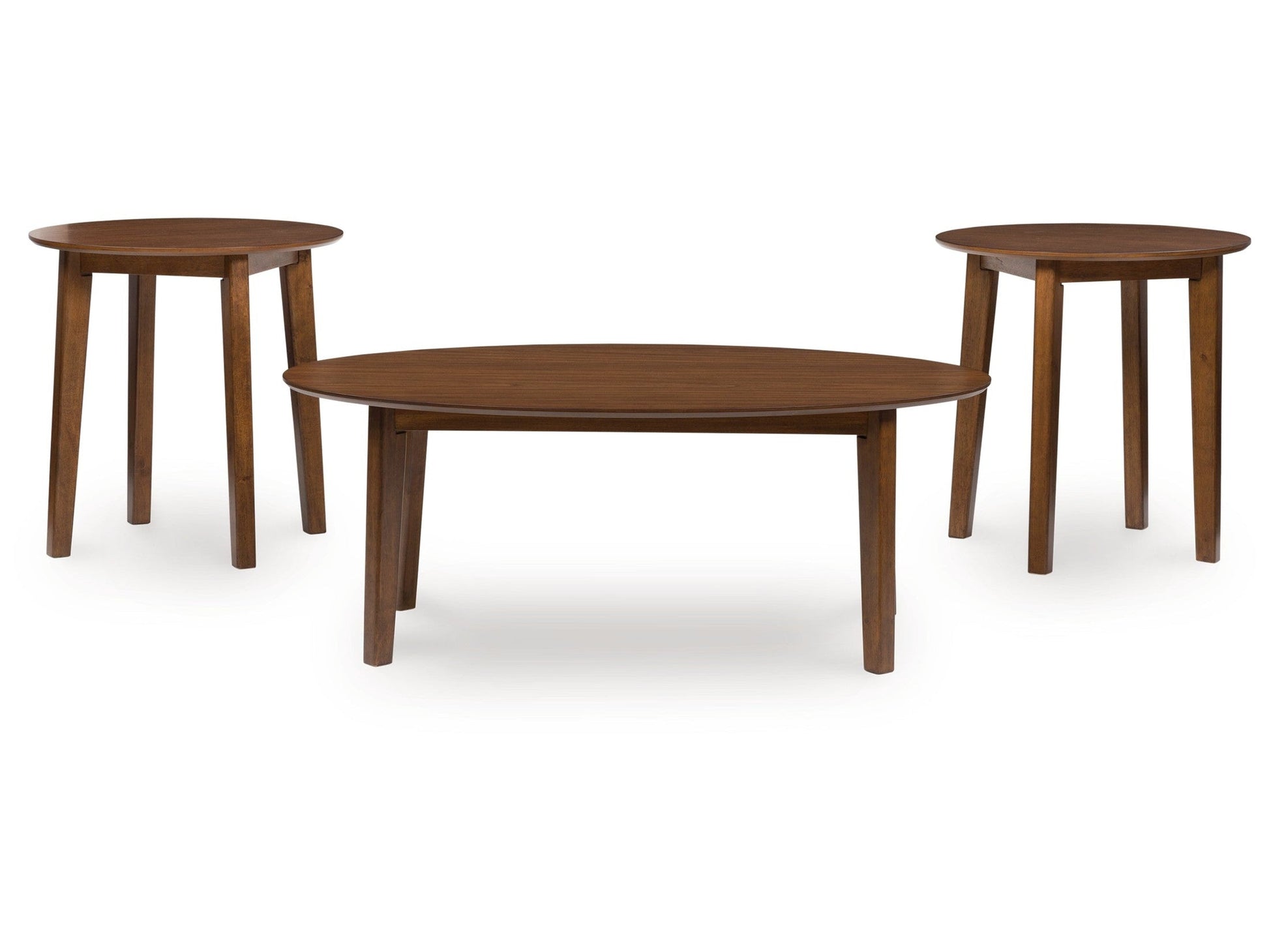 Gordonay Brown Occasional Table Set (Set of 3)- Viva Furn