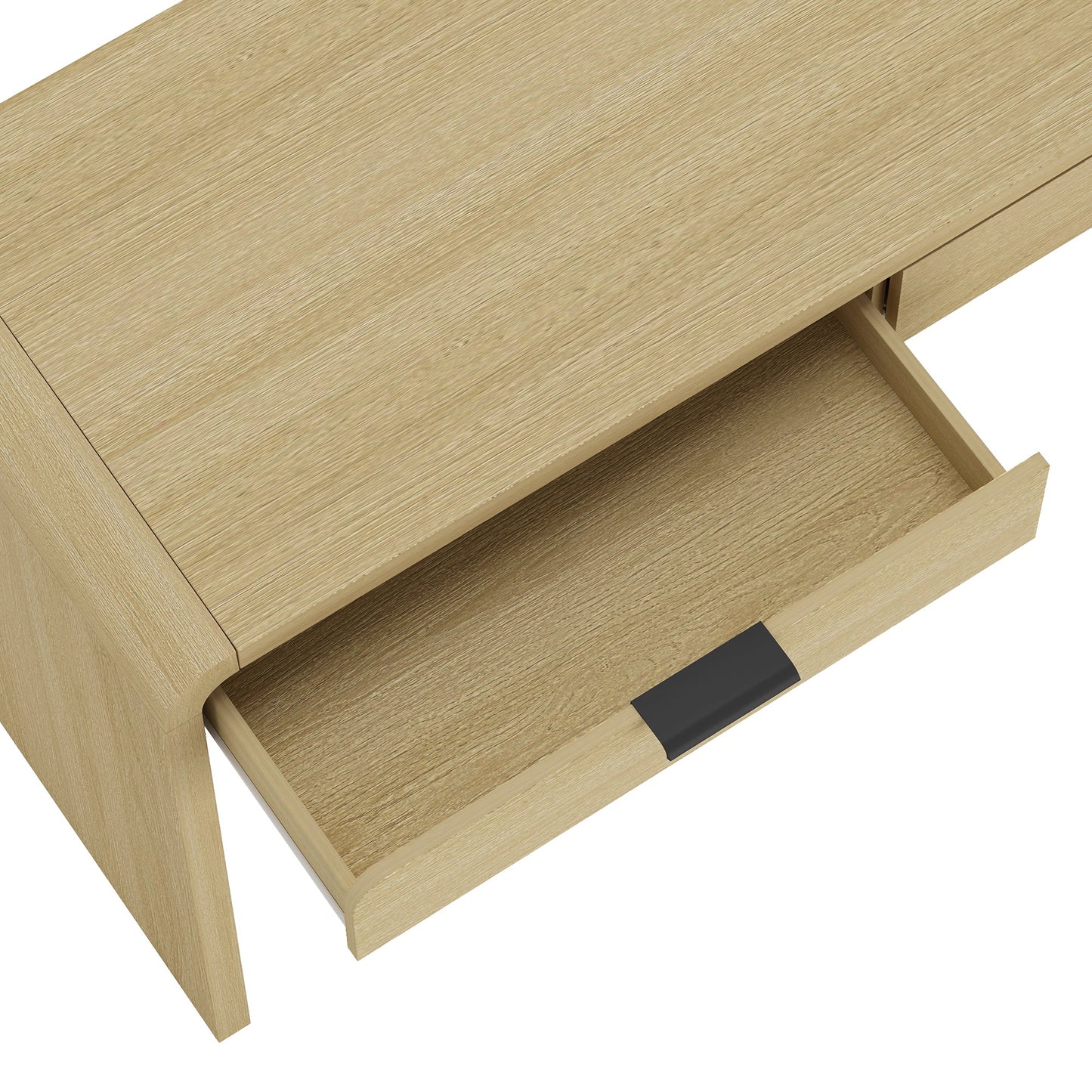 Grace 54" Home Office Desk in Natural Oak and Black - Ornate Home