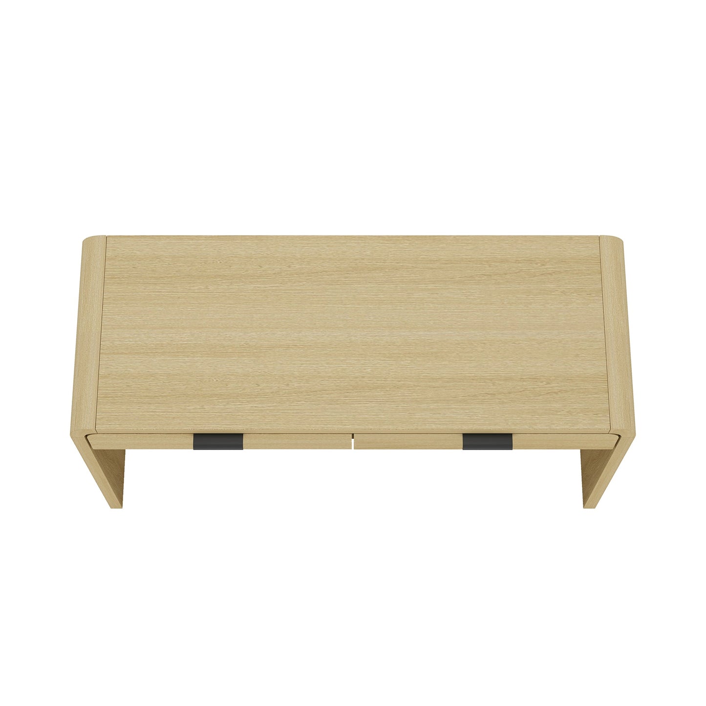 Grace 54" Home Office Desk in Natural Oak and Black - Ornate Home
