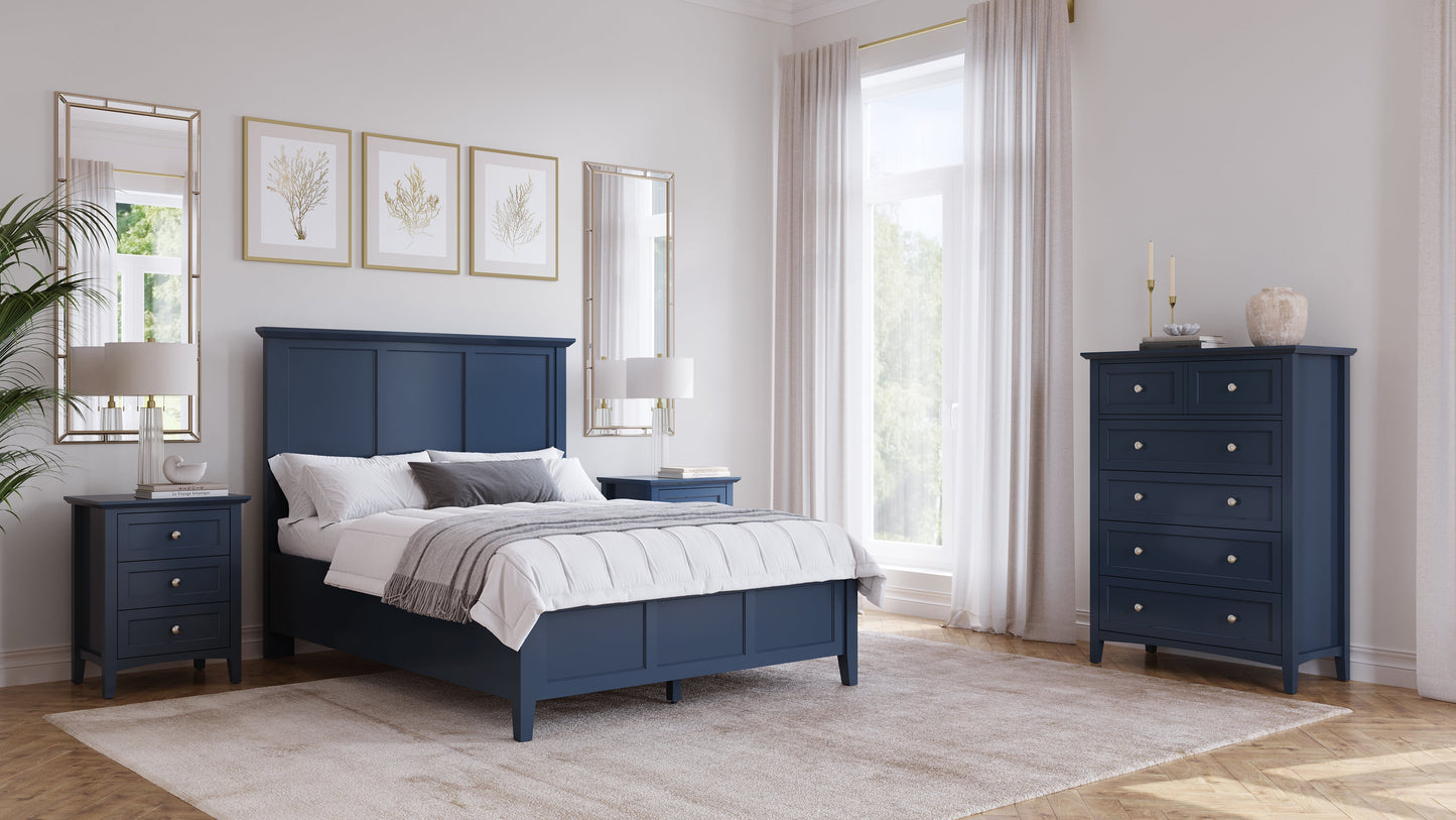 Grace Five Drawer Chest in Blueberry - Ornate Home